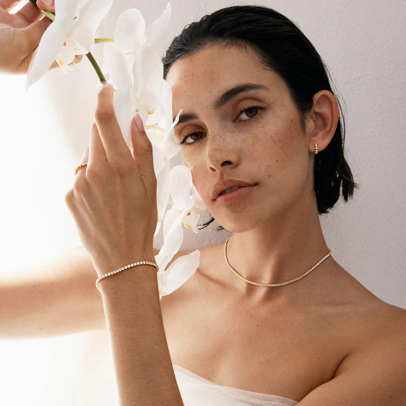 Saint Valentine - Aspen Tennis Bracelet - Gold