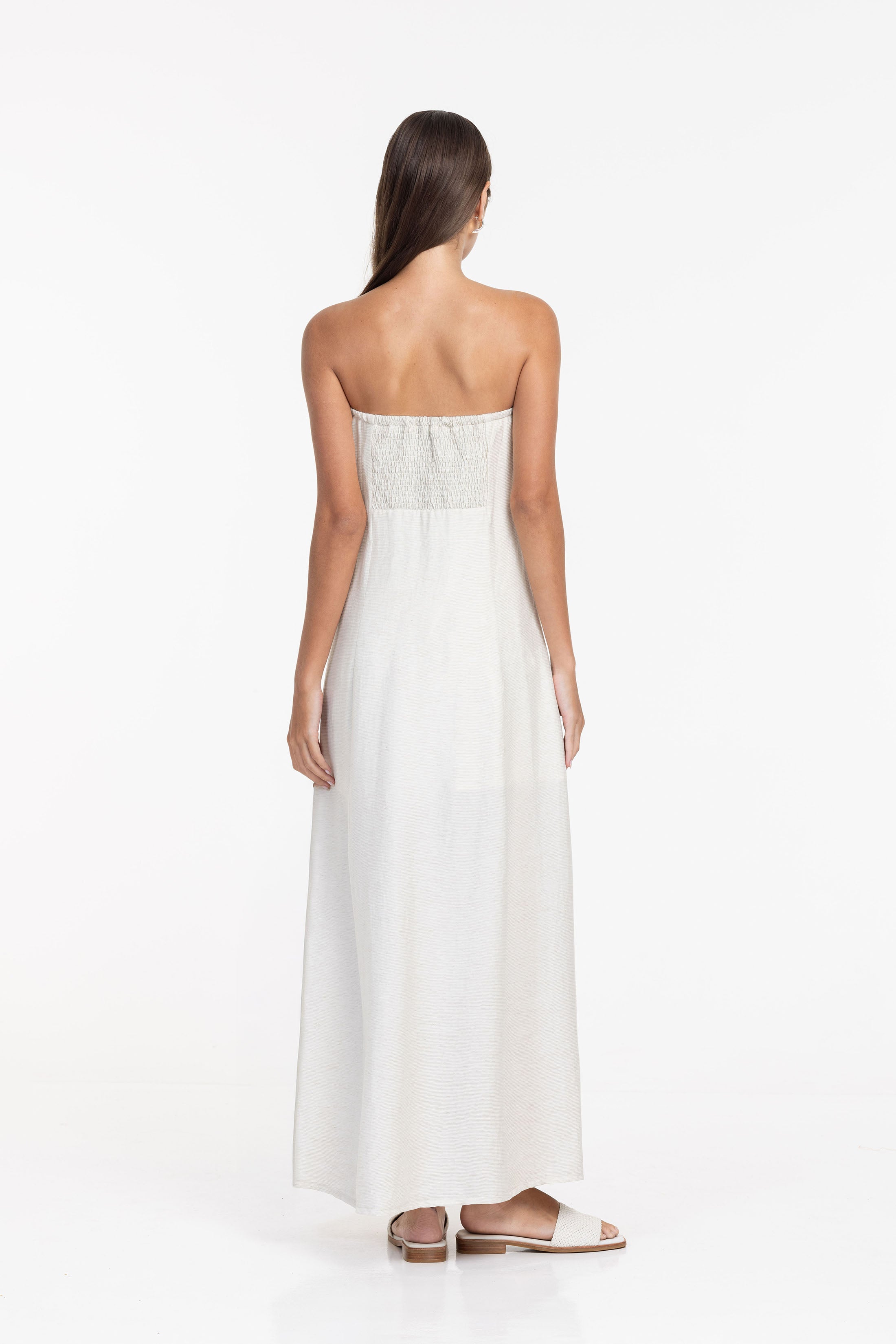 Moore Bandeau Dress - Natural - PRE-ORDER