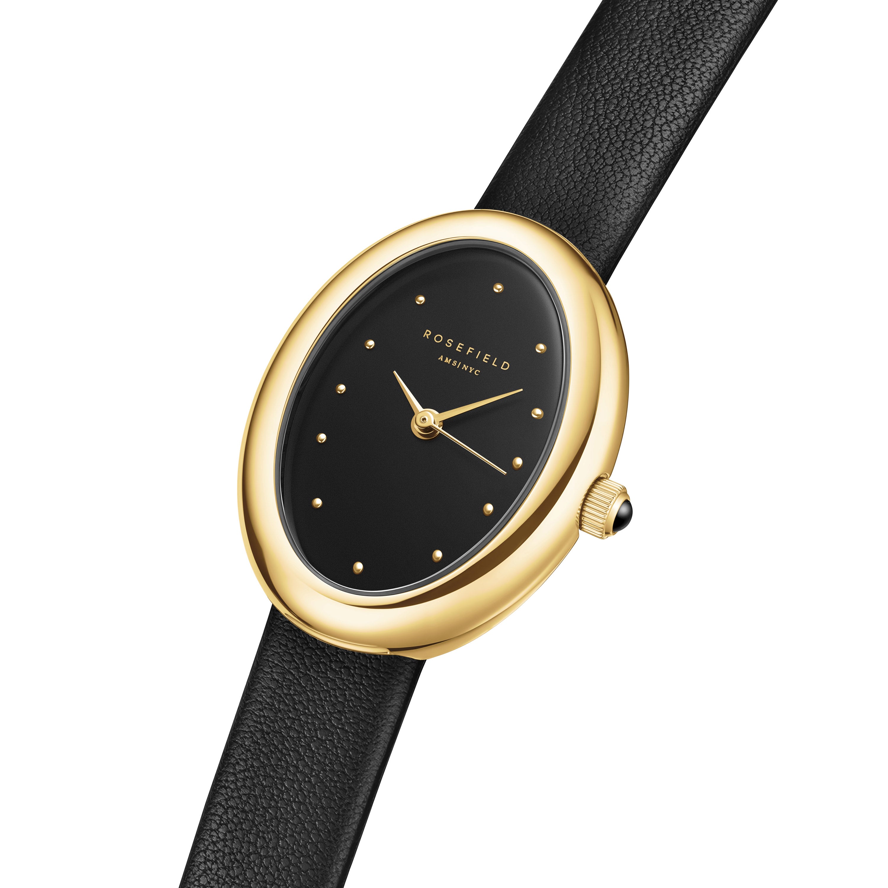 Rosefield - Ovale Watch - Black/Gold