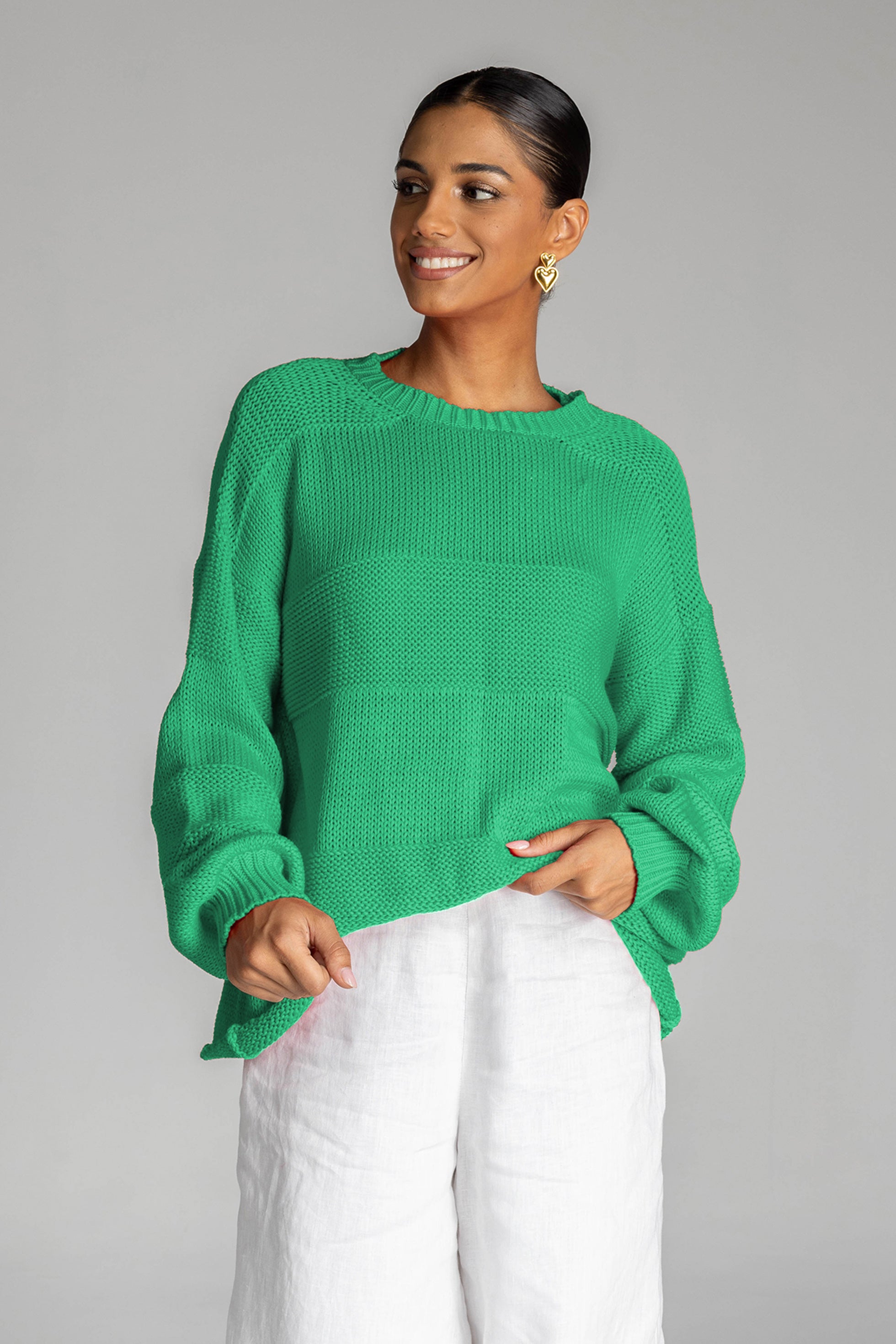 Open My Heart Sweater - Green