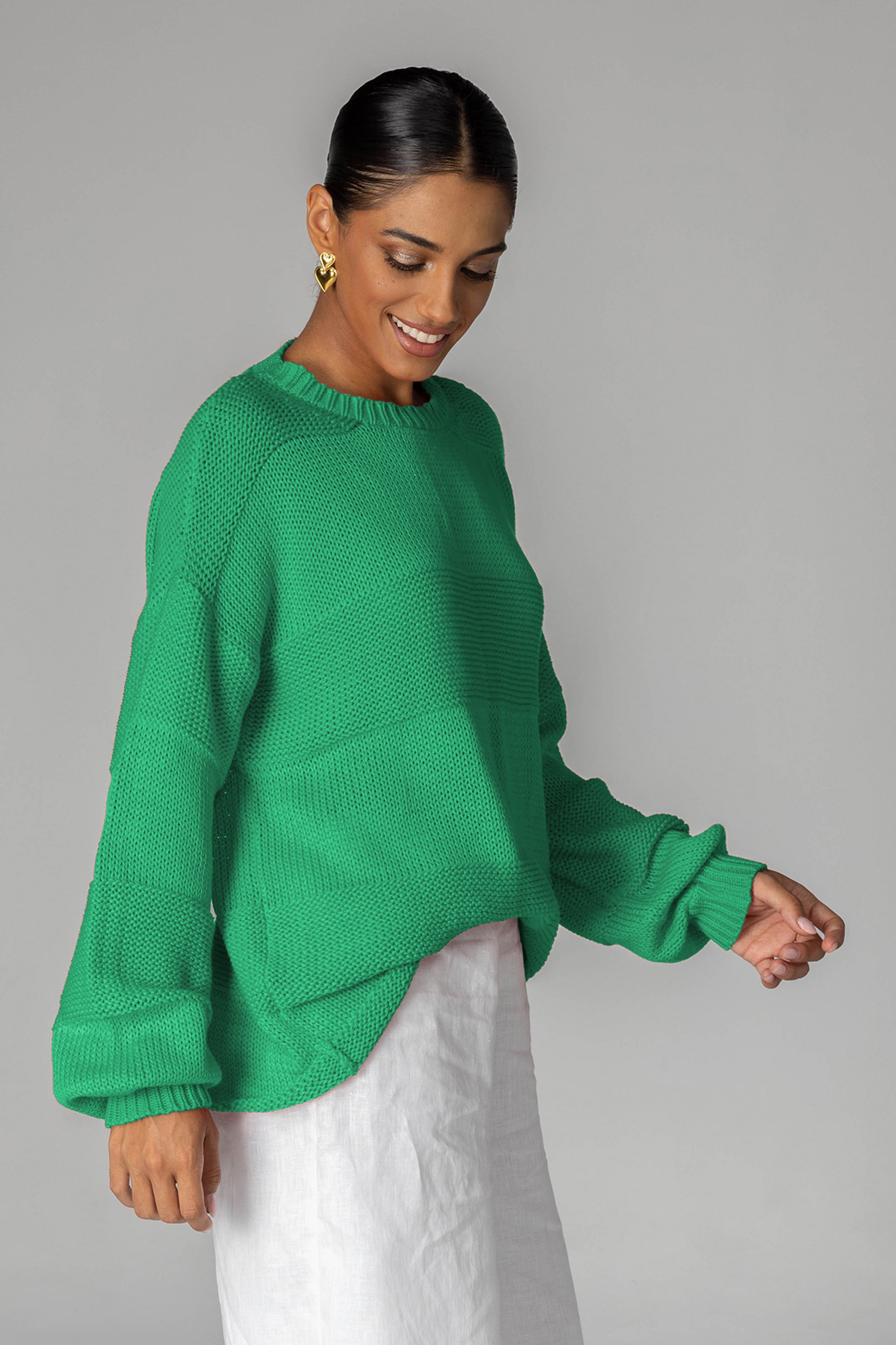 Open My Heart Sweater - Green
