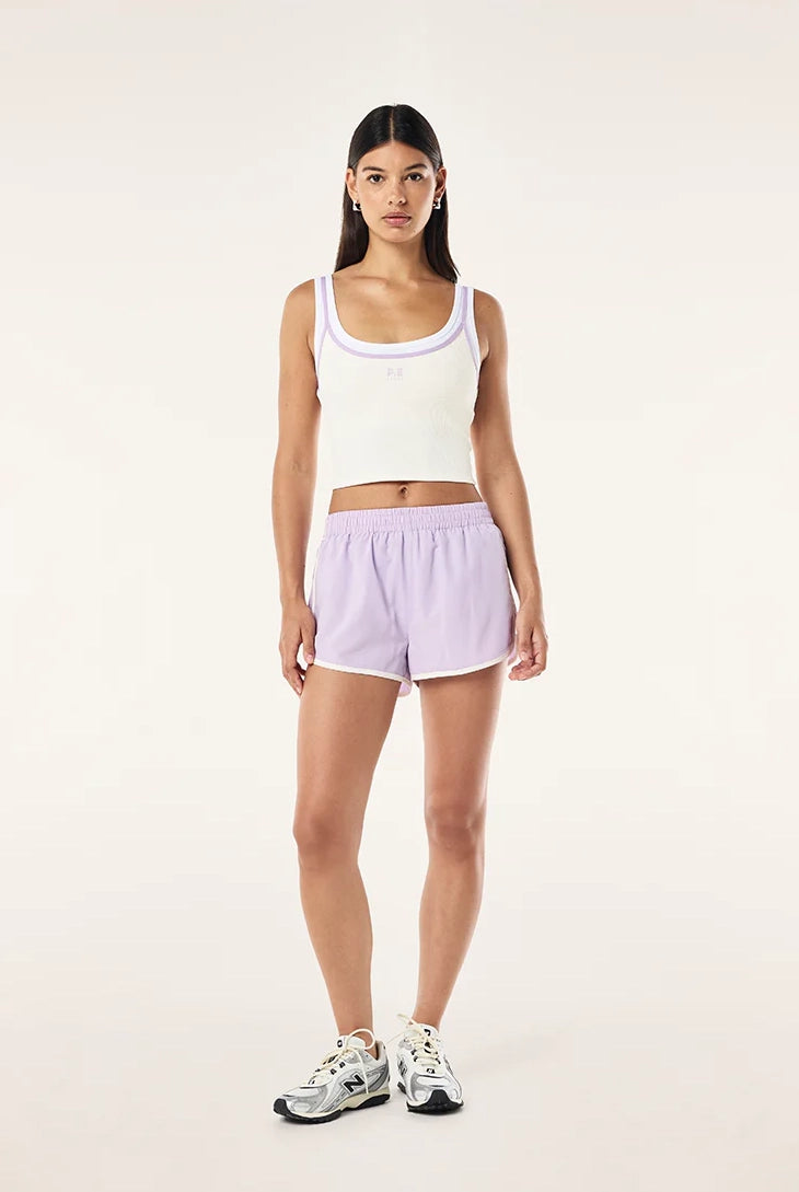 P.E Nation - Forward Tank - Whisper White/Violet Crush