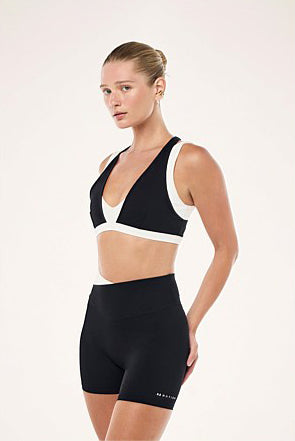 P.E Nation - Wander 5 Inch Bike Short - Black / Whisper White