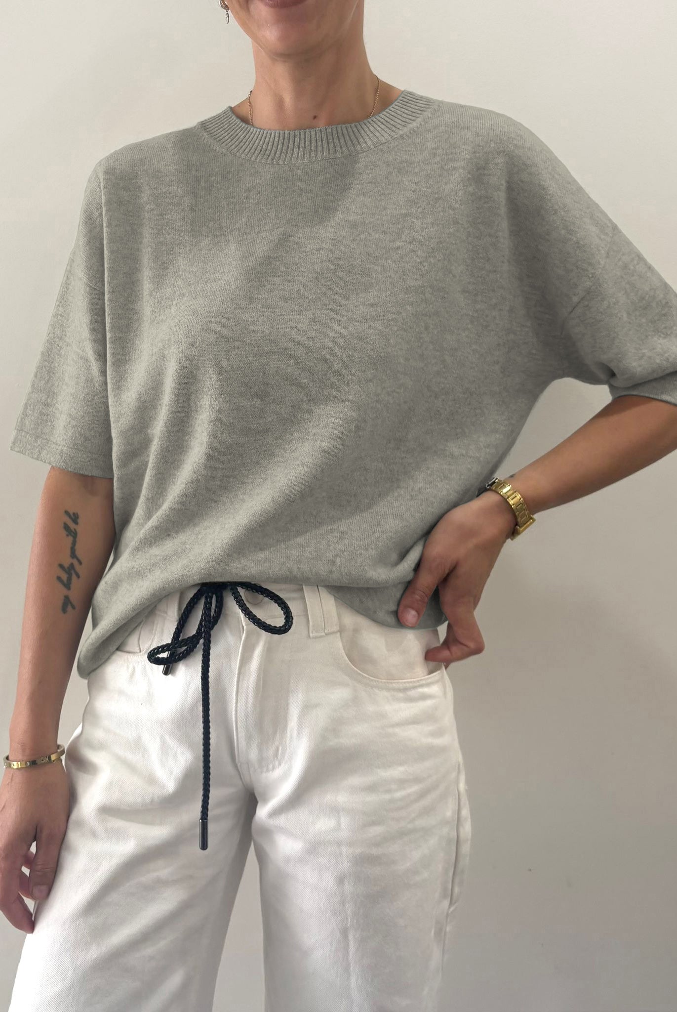 Layer One Tee - Grey Marle