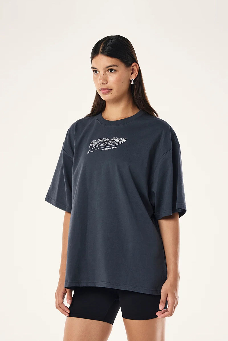 P.E Nation - Powerplay Tee - Marine Blue