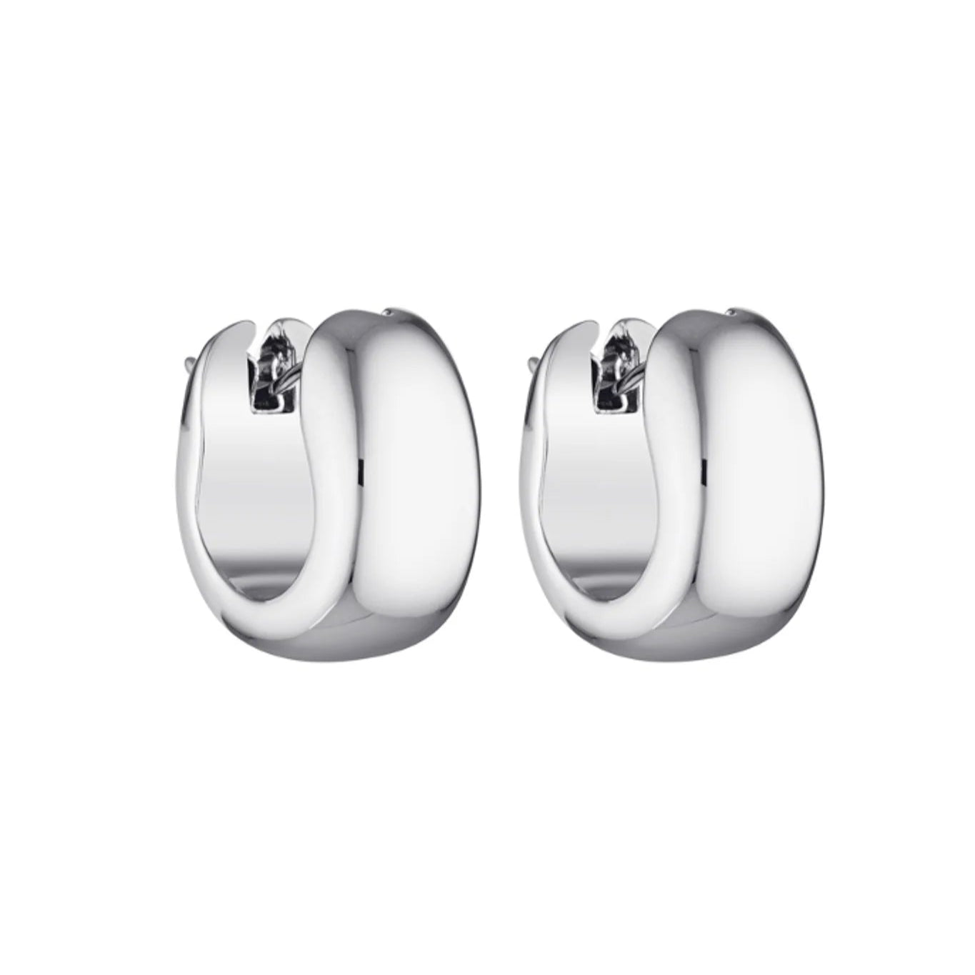 Porter Jewellery - Blob Huggies - Silver