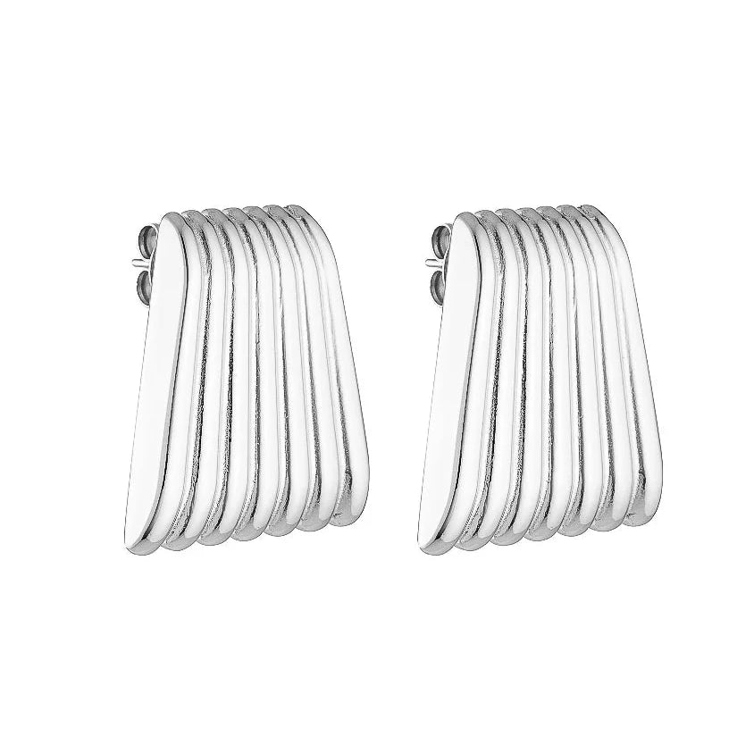 Porter Jewellery - Caterpillar Earrings - Silver