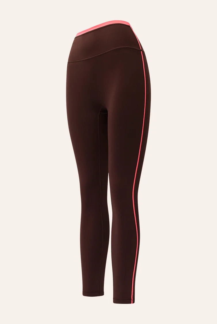 P.E Nation - Radar Full Length Leggings - Mahogany/Diva Pink
