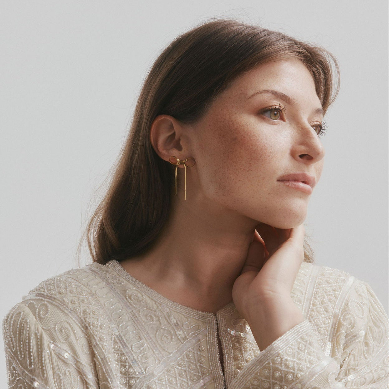 Castel & Co - Ribbon Earrings - Gold