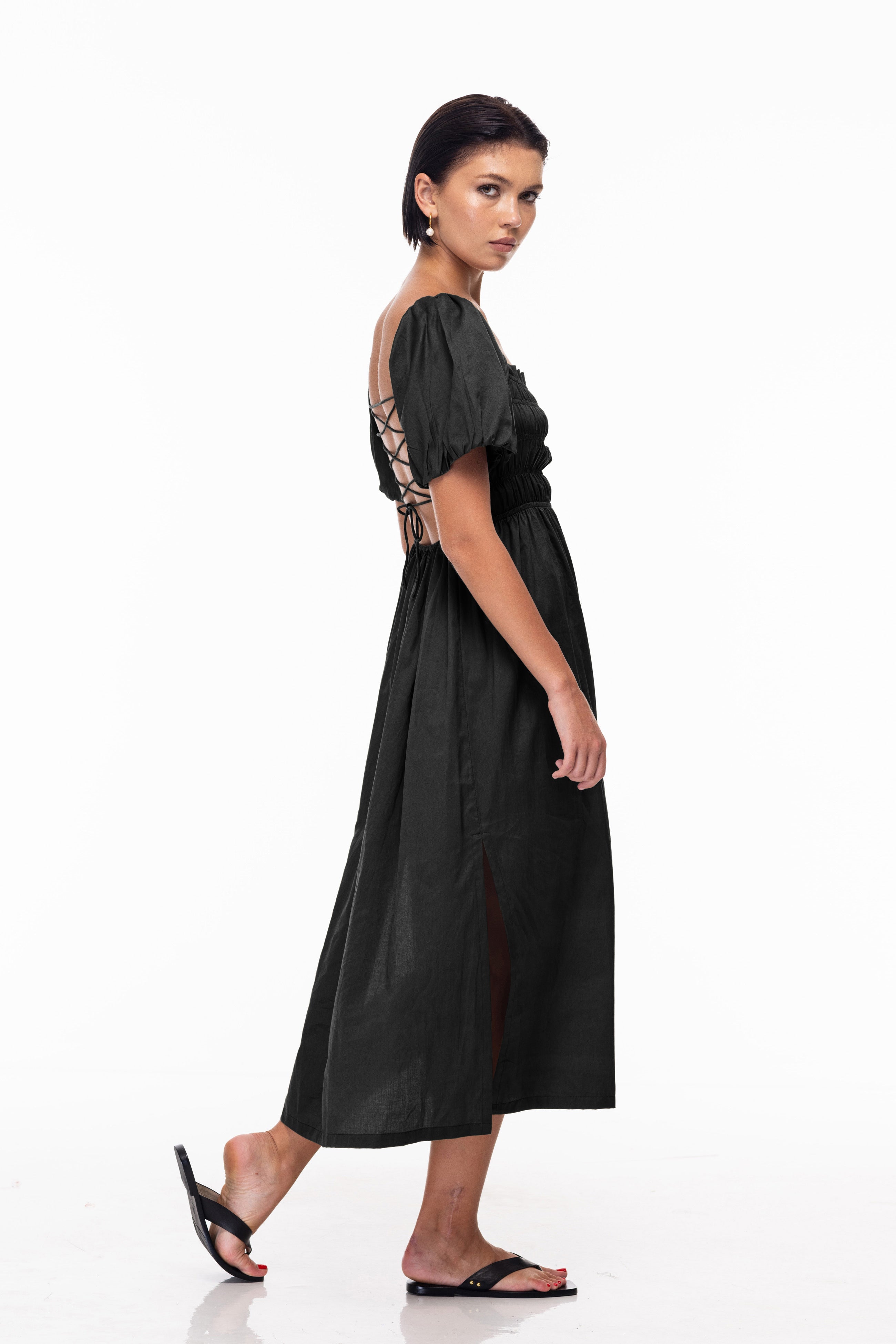 Rising Strong Dress - Black