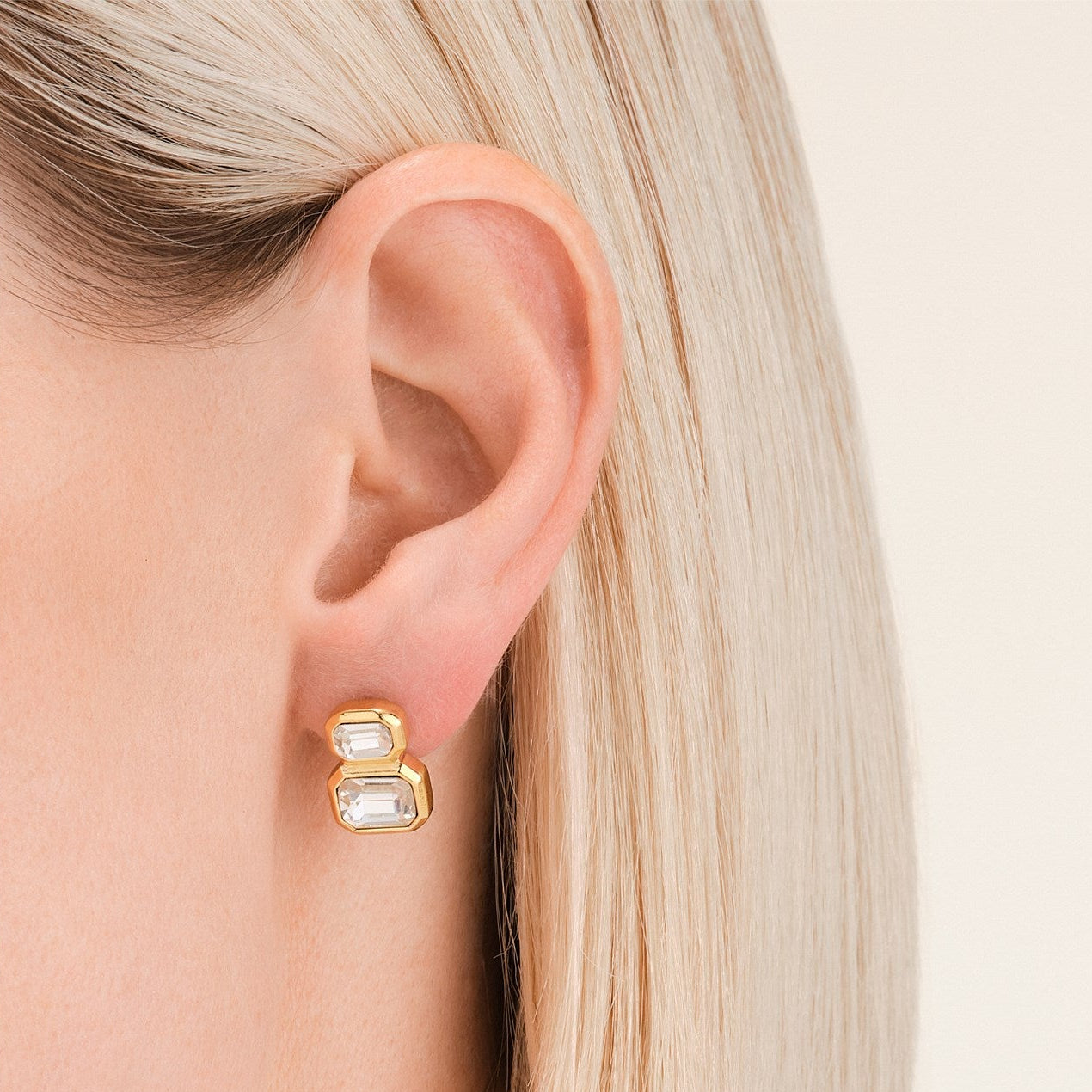 Rosefield - Iconic Octagon Double Stud - Gold