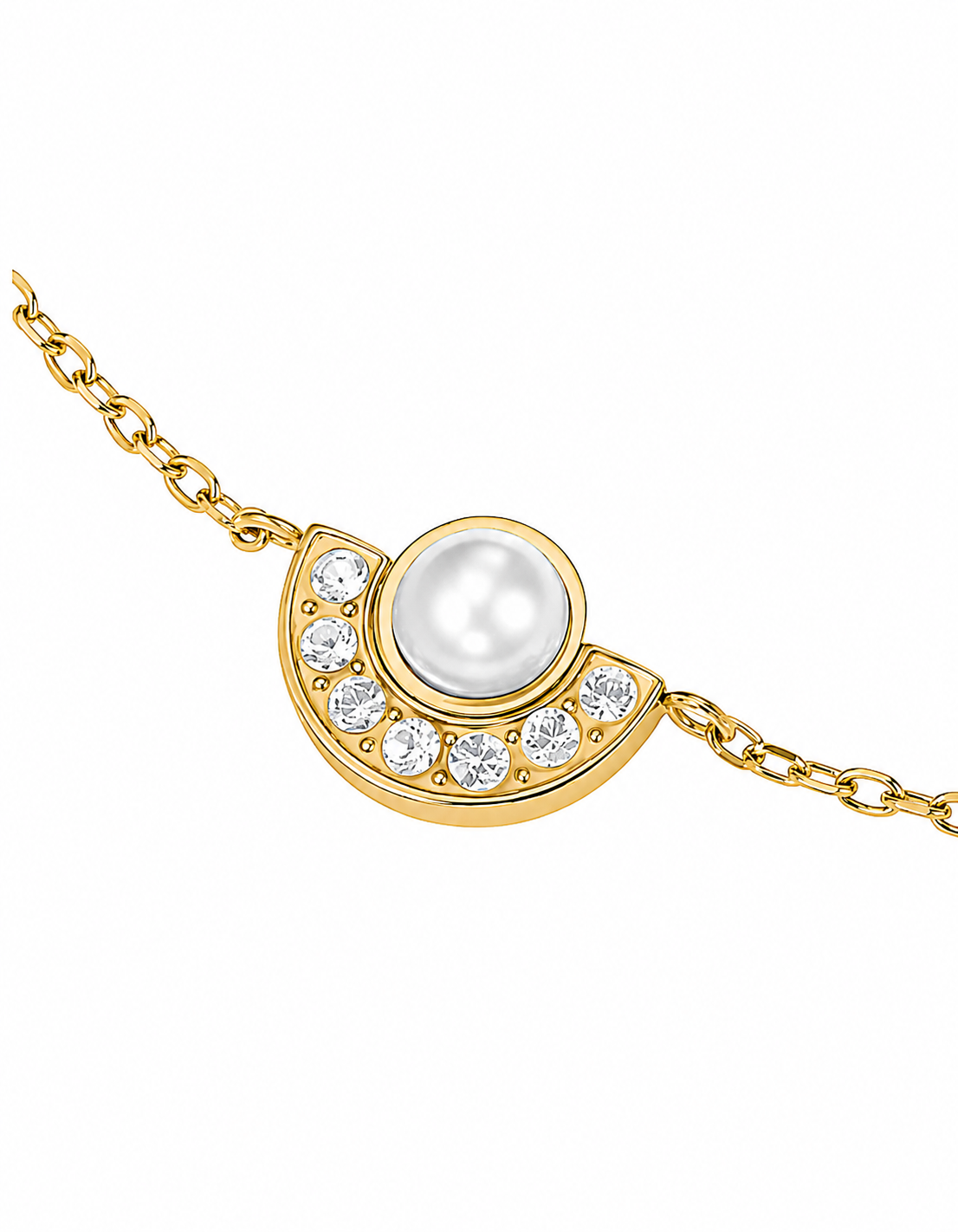 Rosefield - Modern Pearl Circle Bracelet - Gold