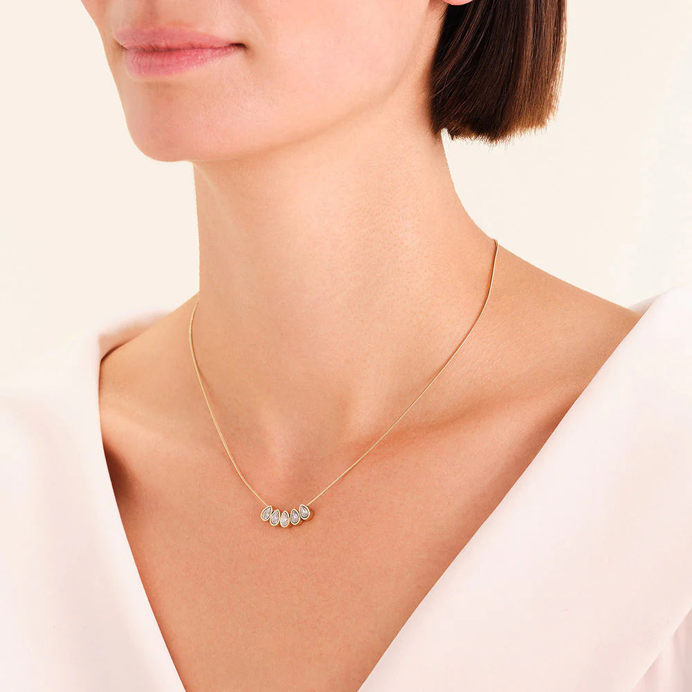 Rosefield - Playful Crystal Necklace - Gold