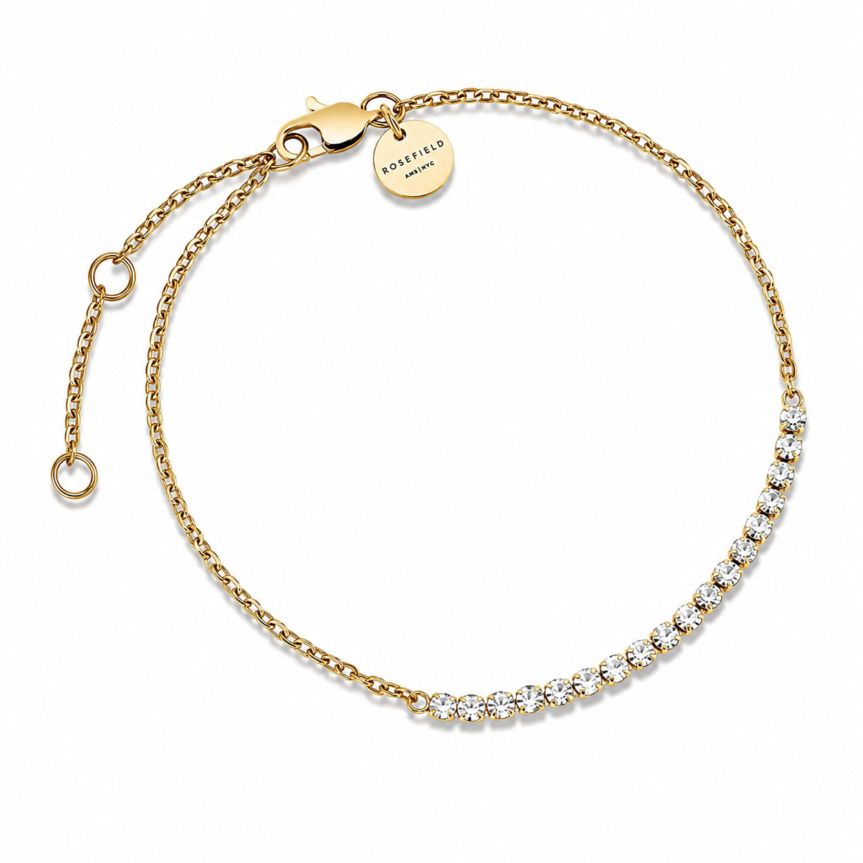 Rosefield - Tennis Crystal Bracelet - Gold