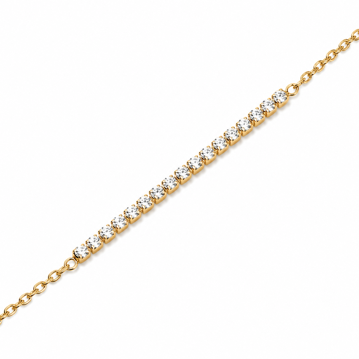 Rosefield - Tennis Crystal Bracelet - Gold