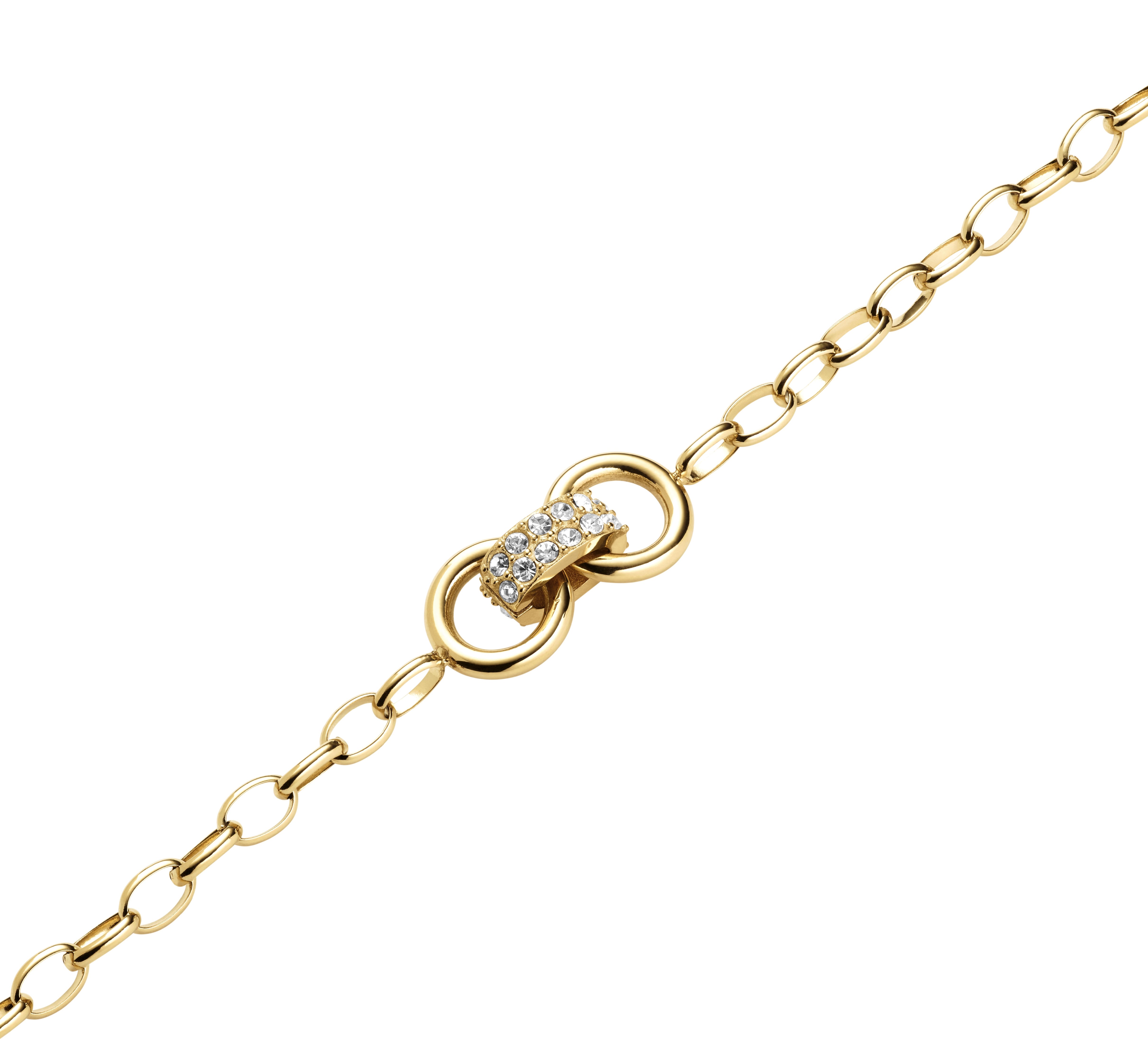 Rosefield Chunky Bow Link Studs Bracelet - Gold