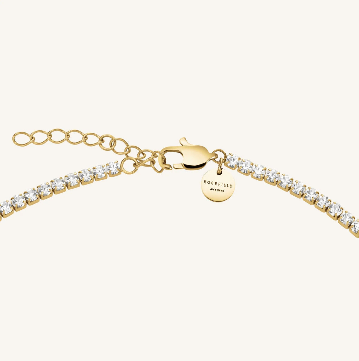Rosefield Tennis Necklace | Gold