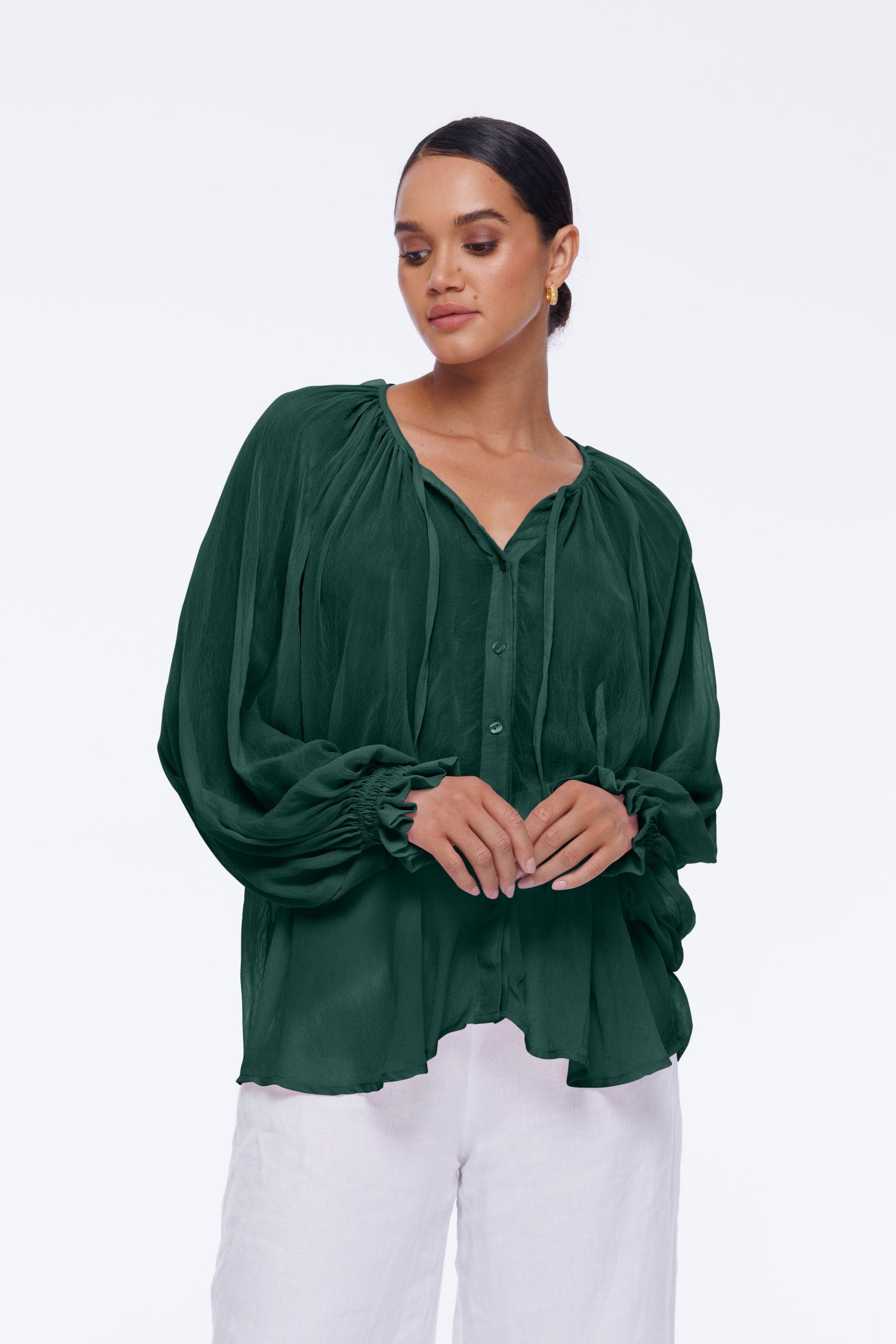 Ruthie Blouse - Emerald
