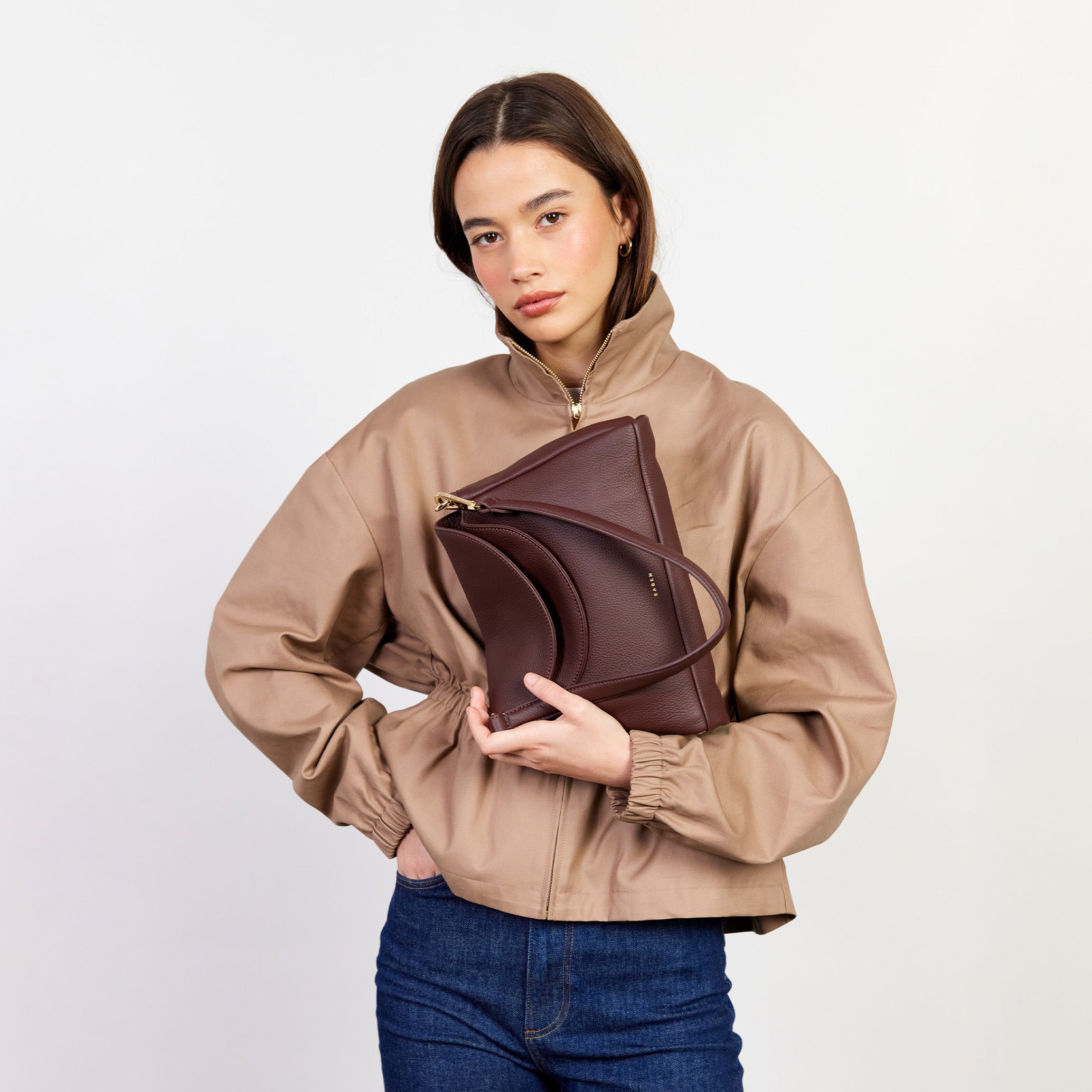 Saben - Beckett Crossbody Bag - Espresso Luxe