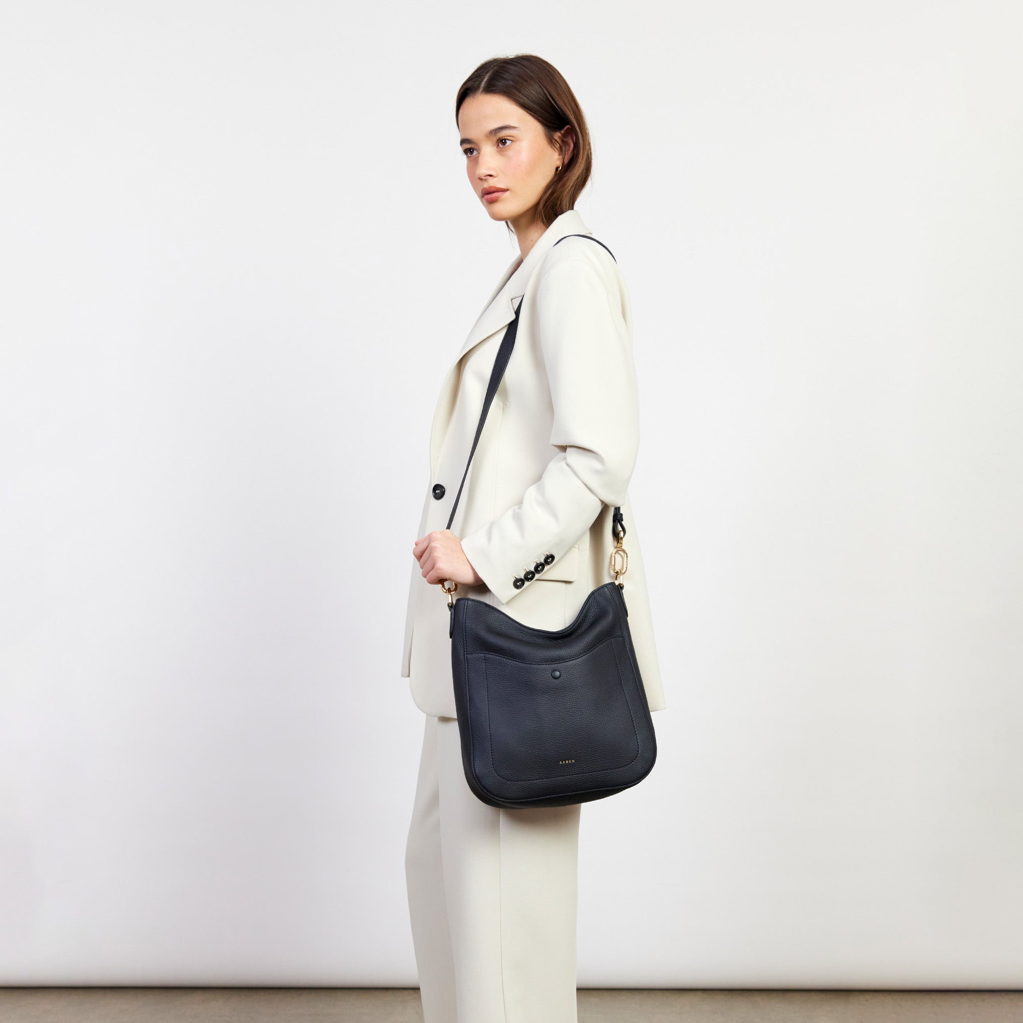 Saben - Rebe Shoulder Bag - Black Luxe