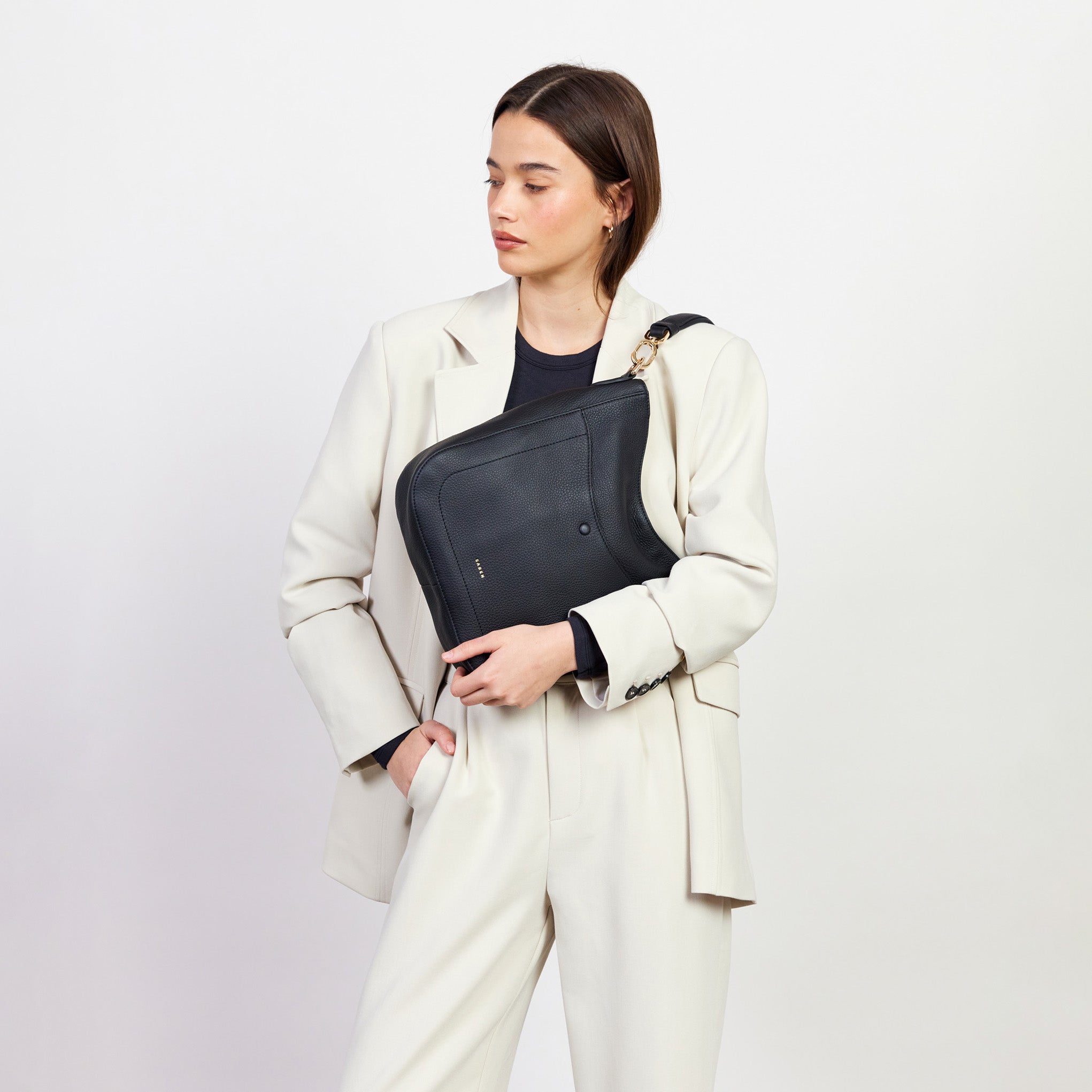 Saben - Rebe Shoulder Bag - Black Luxe