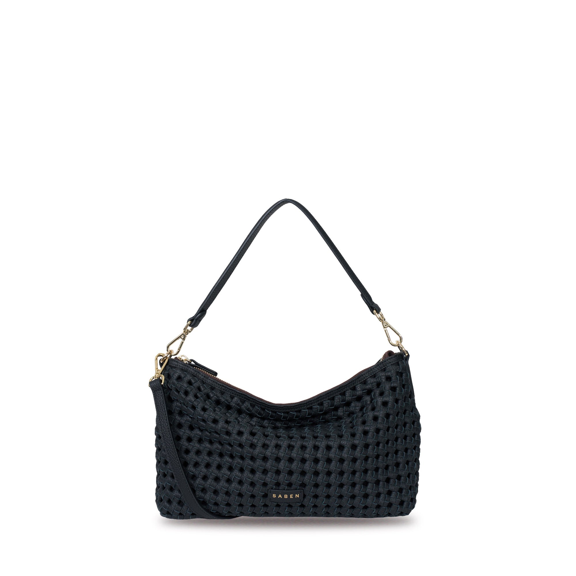 Saben - Claudia Shoulder Bag - Black Braid