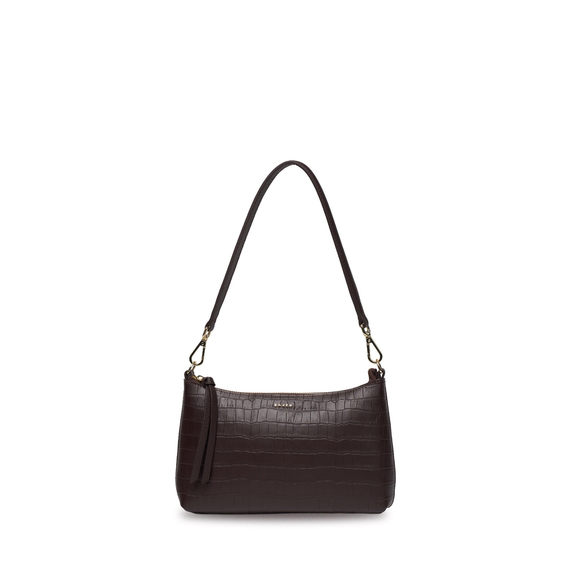 Saben - Haven Shoulder Bag - Cacao Croc