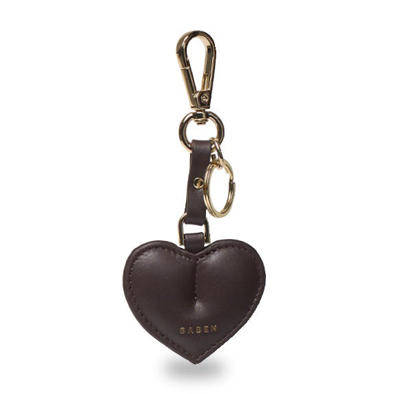 Saben - Charm Keyring - Heart Cacao