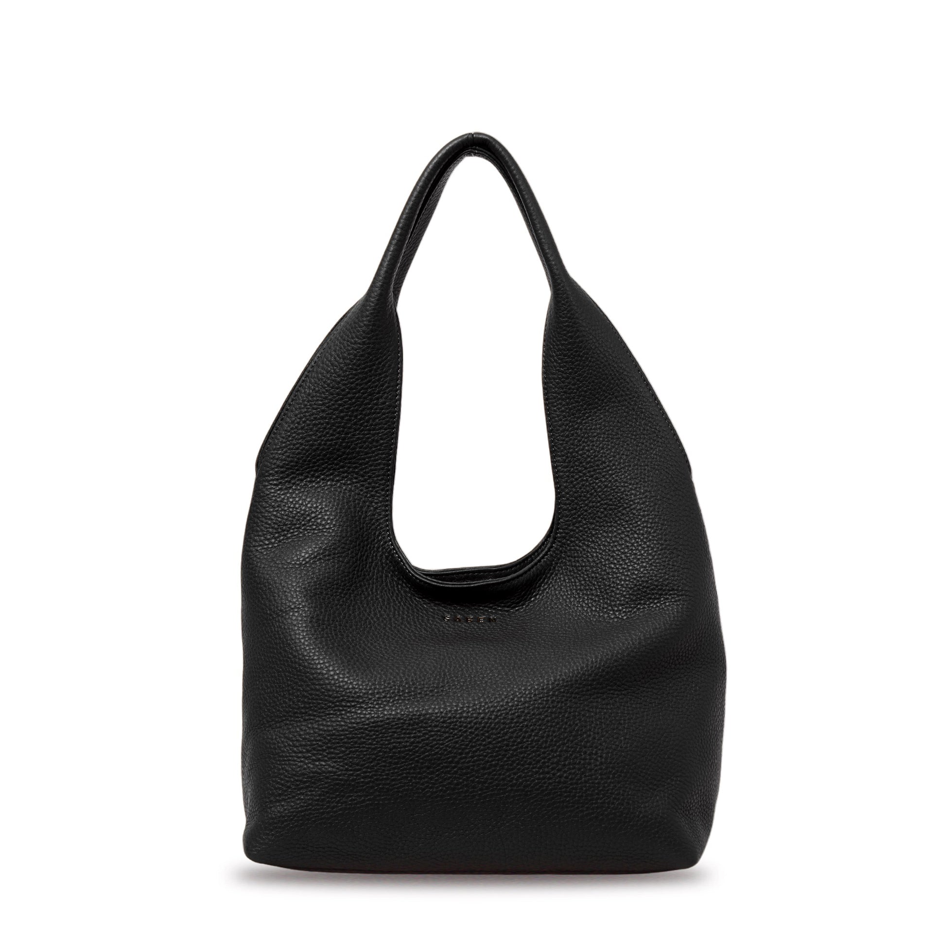 Saben - Kip Shoulder Bag - Black Lightly Milled