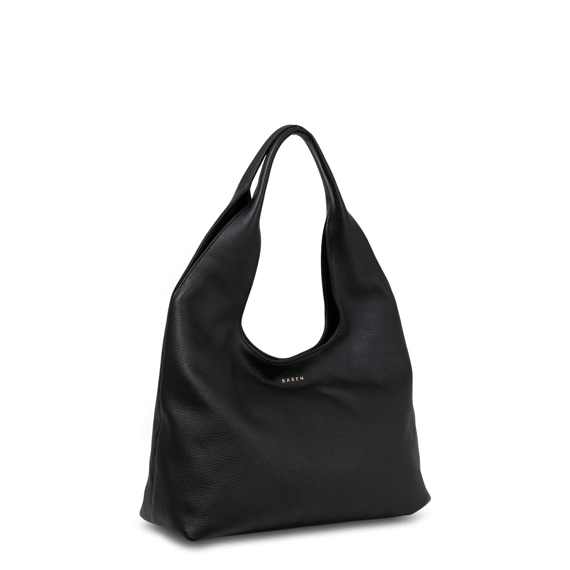 Saben - Kip Shoulder Bag - Black Lightly Milled