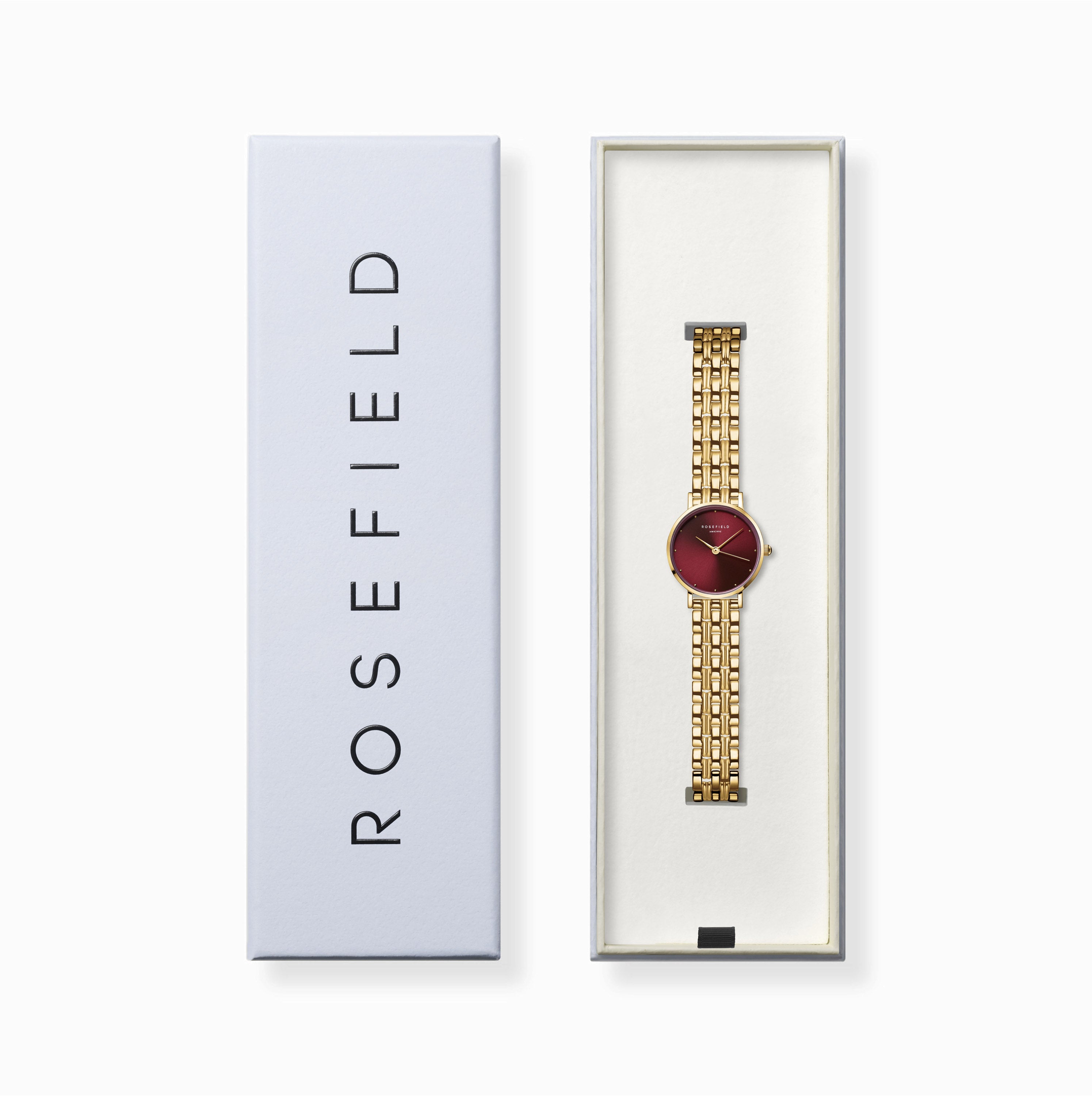Rosefield - Small Edit Watch - Burgundy/Gold