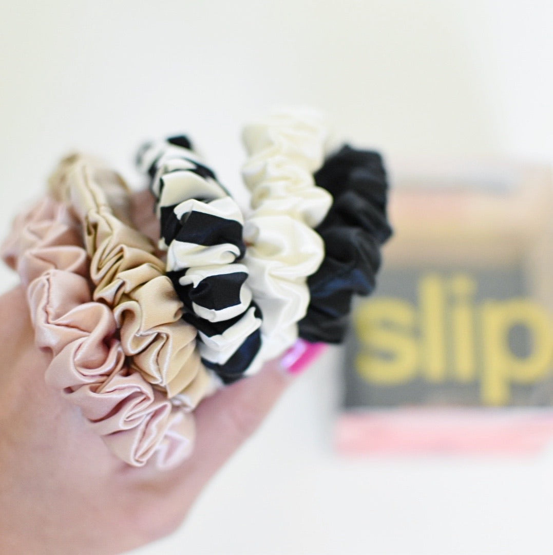 SLIP - Silk Midi Scrunchies - Multi 5 pack