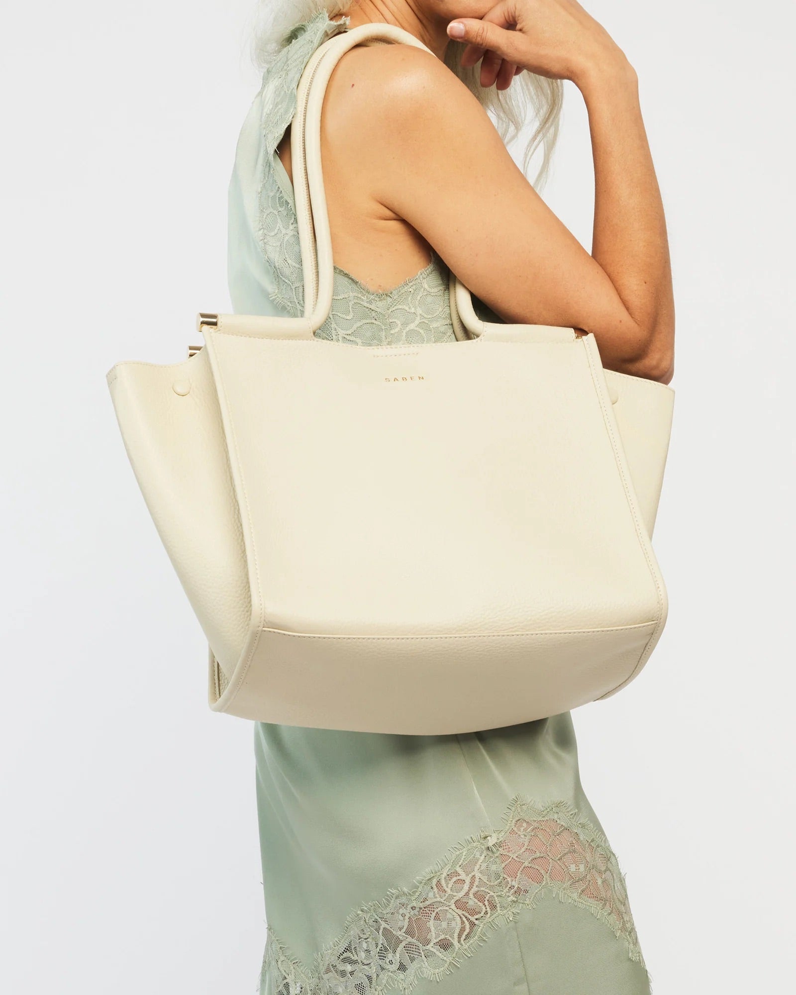 Saben - Callie Tote - Sand + Bronze