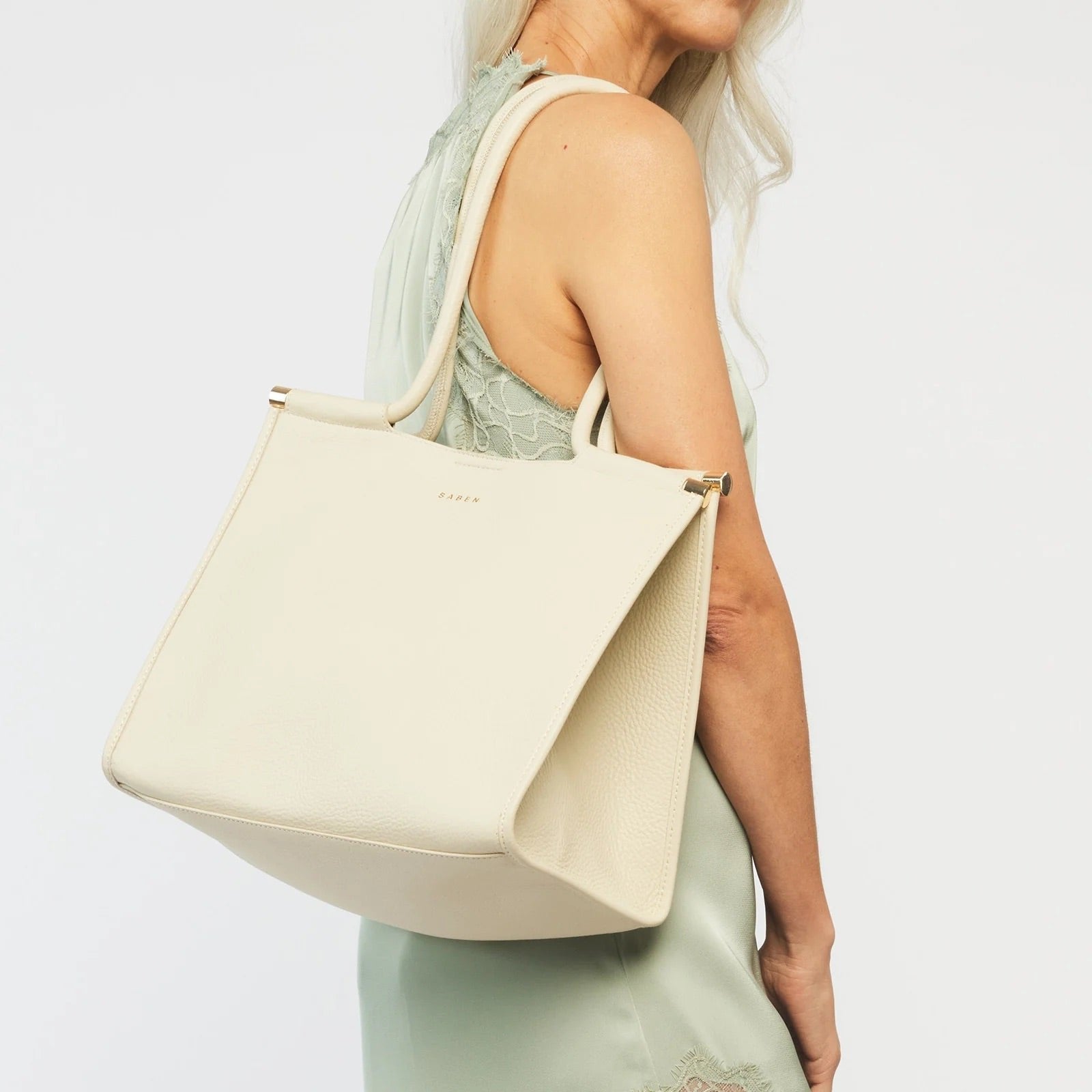 Saben - Callie Tote - Sand + Bronze