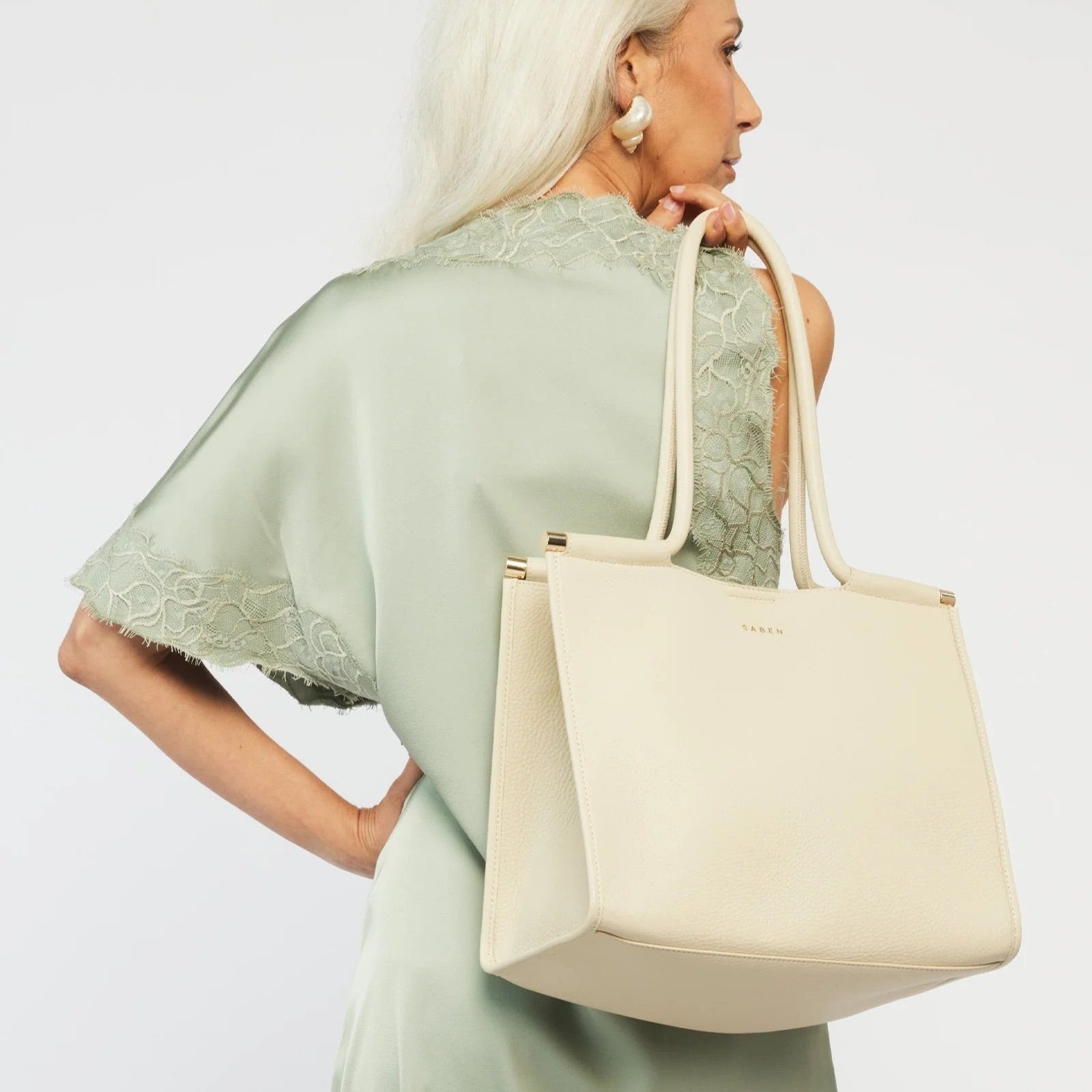 Saben - Callie Tote - Sand + Bronze