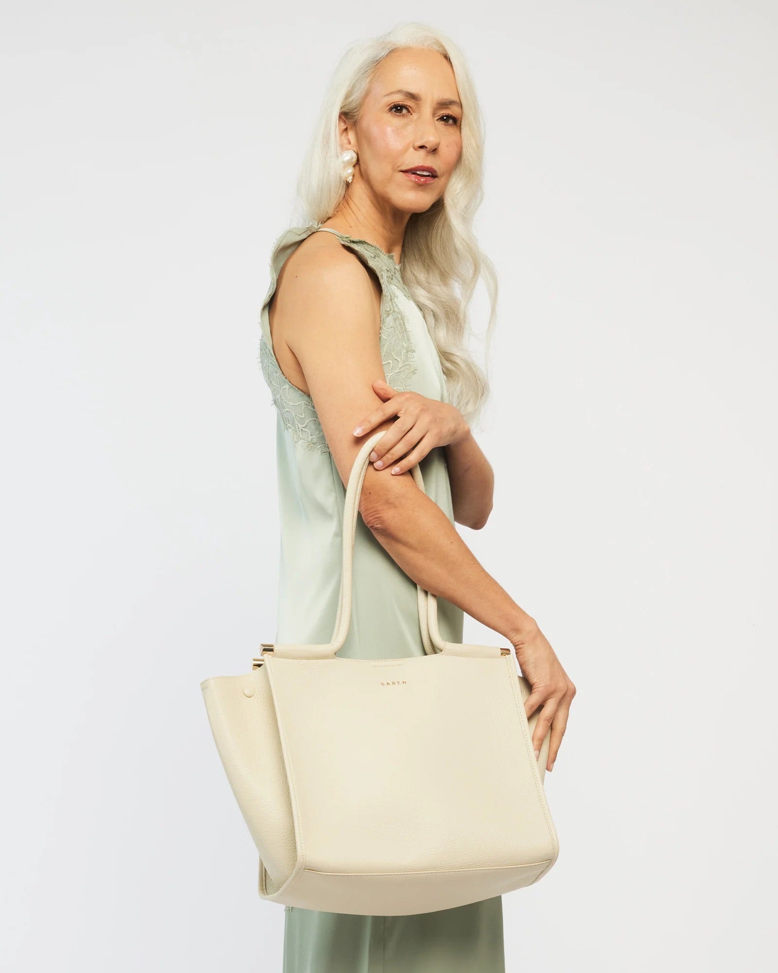 Saben - Callie Tote - Sand + Bronze