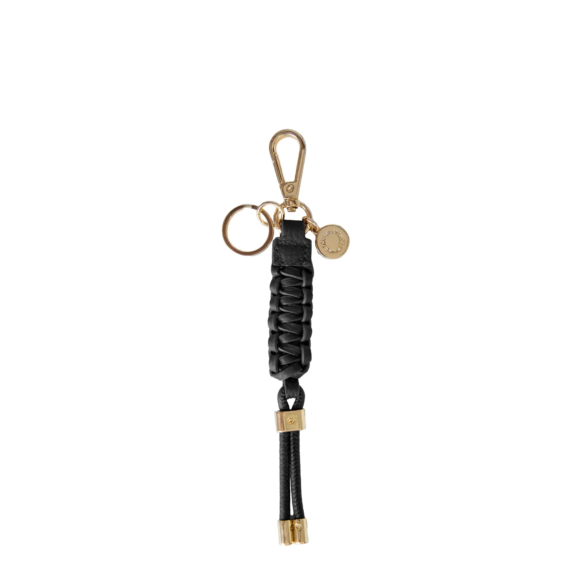 Saben - Charm Keyring - Black Plait