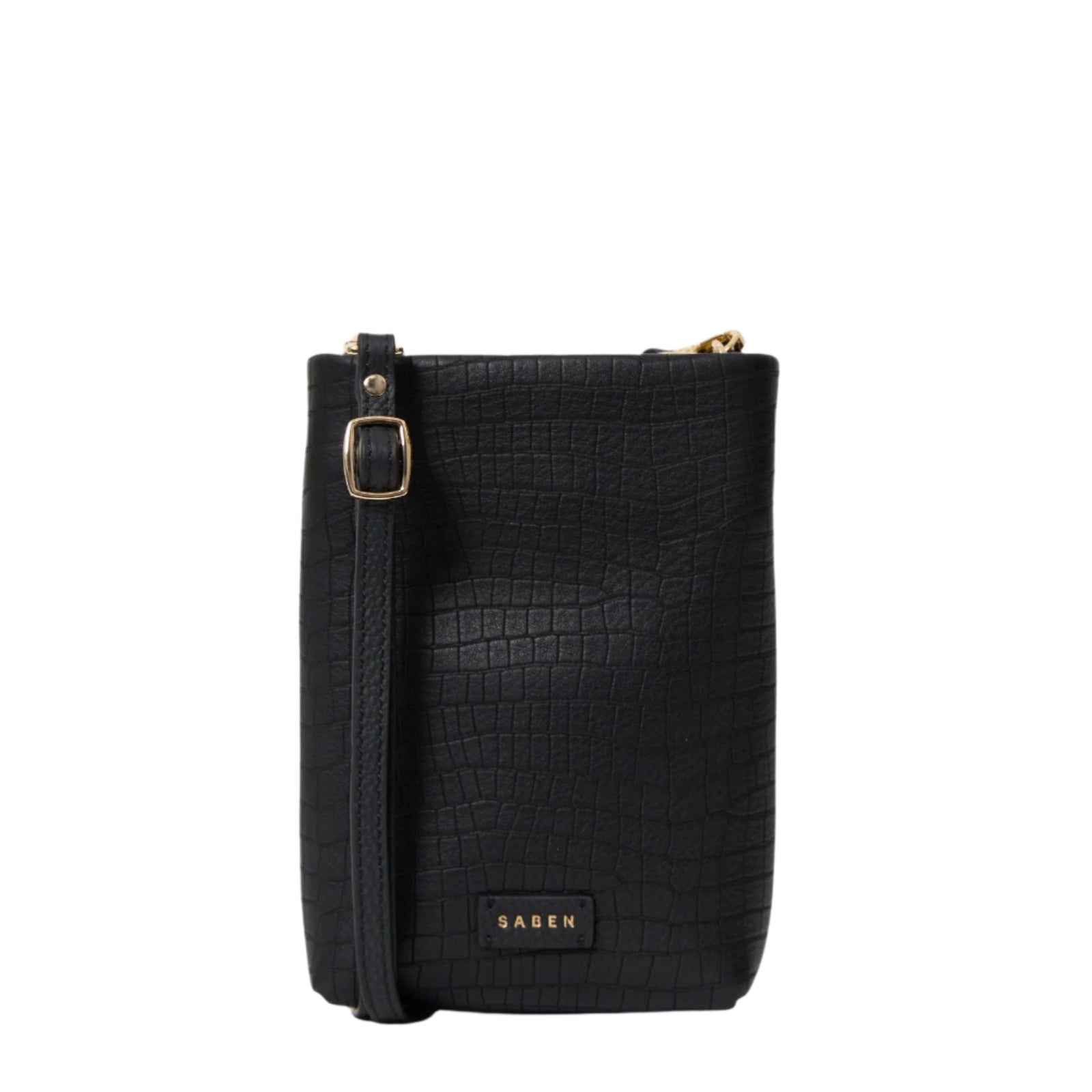 Saben - Maggie Crossbody - Black Luxe Emboss