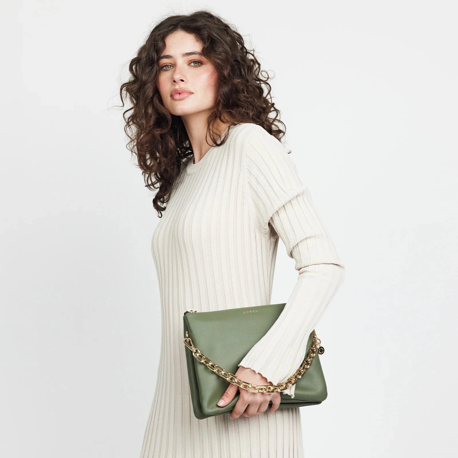 Saben - Matilda Crossbody - Cactus + Chunky Chain