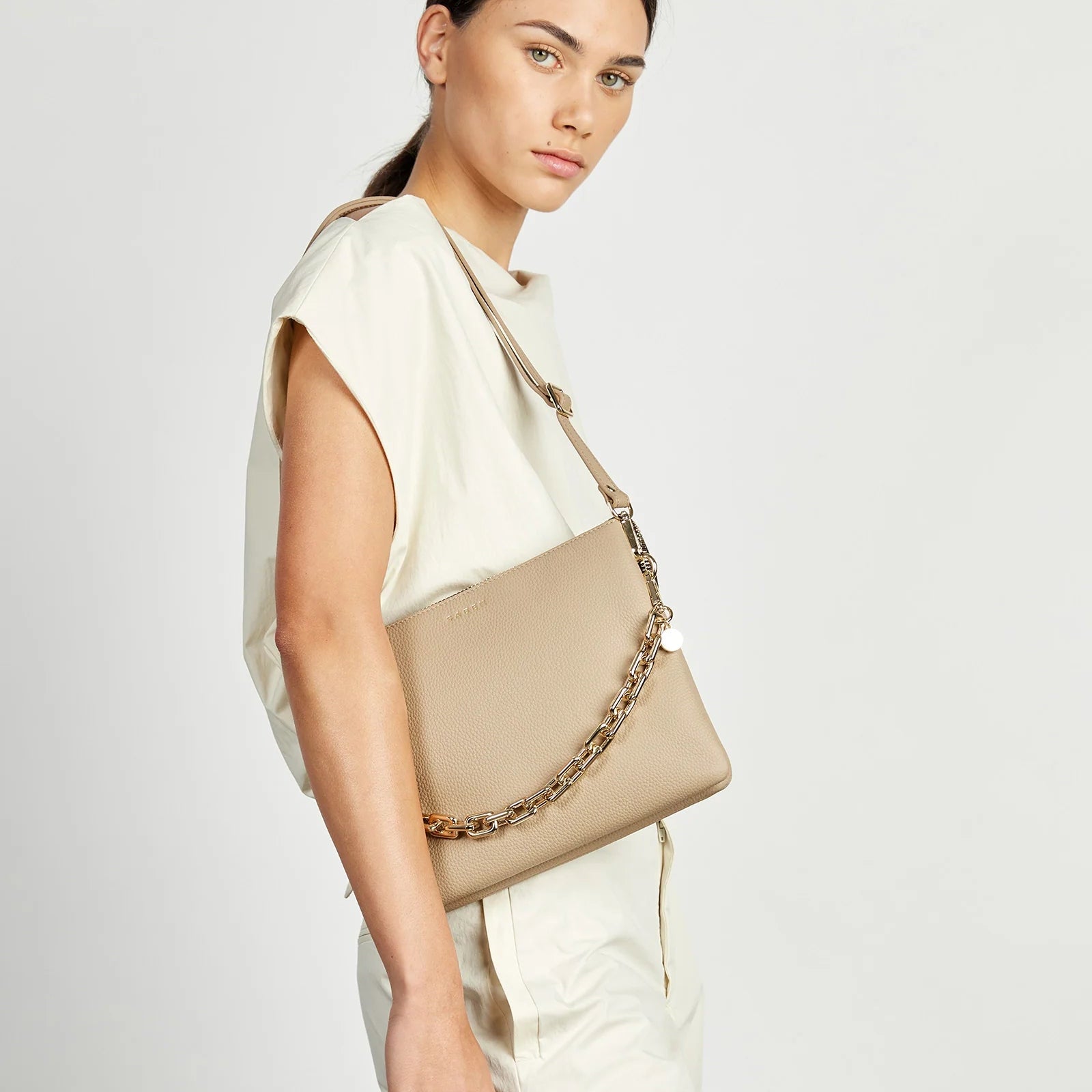 Saben - Matilda Crossbody - Tea + Chunky Chain