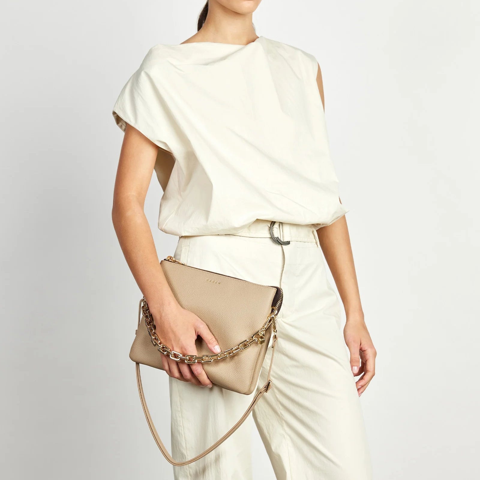 Saben - Matilda Crossbody - Tea + Chunky Chain