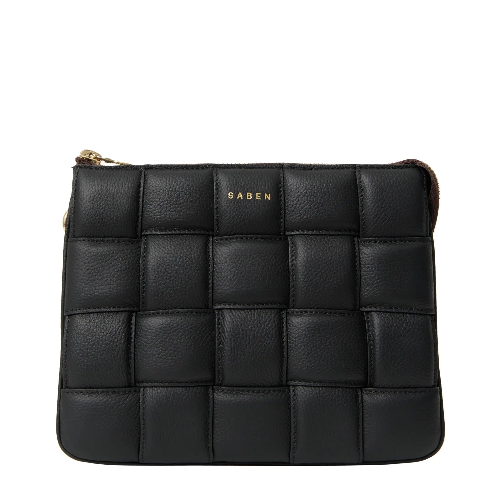 Saben - Matilda Shoulder Bag - Black Woven