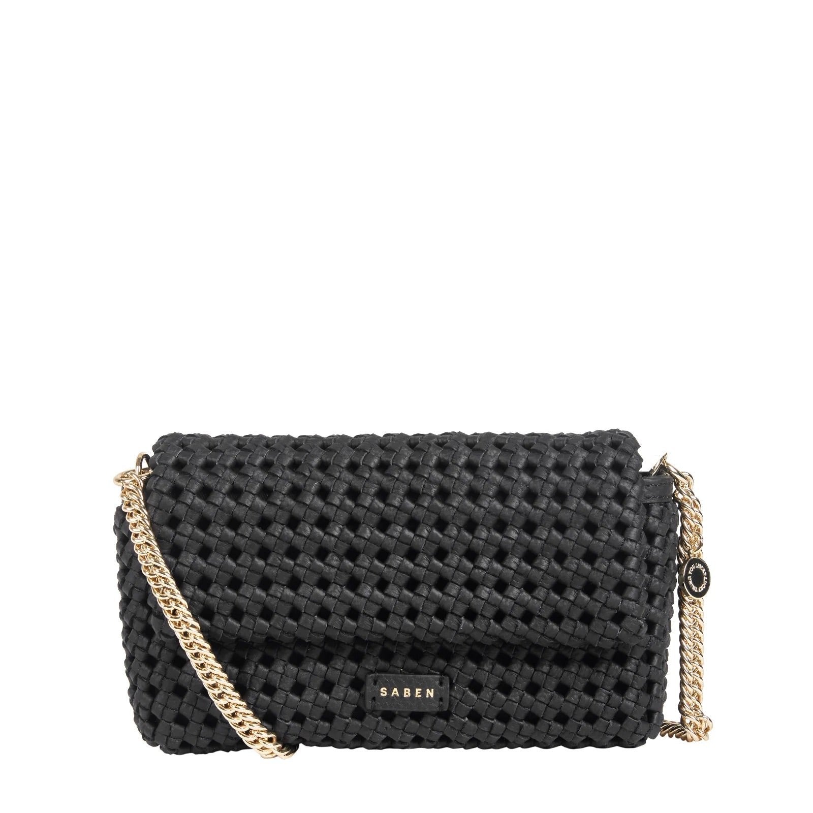 Saben - Milla Shoulder Bag - Black Fine Braid