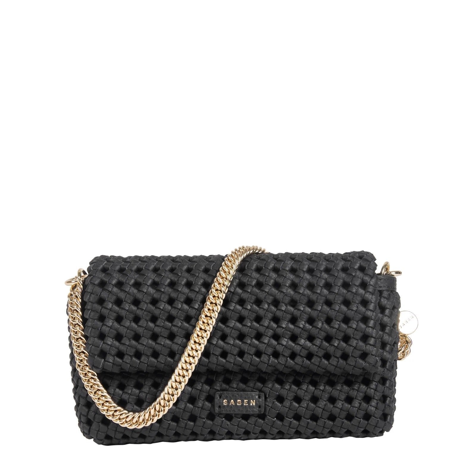 Saben - Milla Shoulder Bag - Black Fine Braid