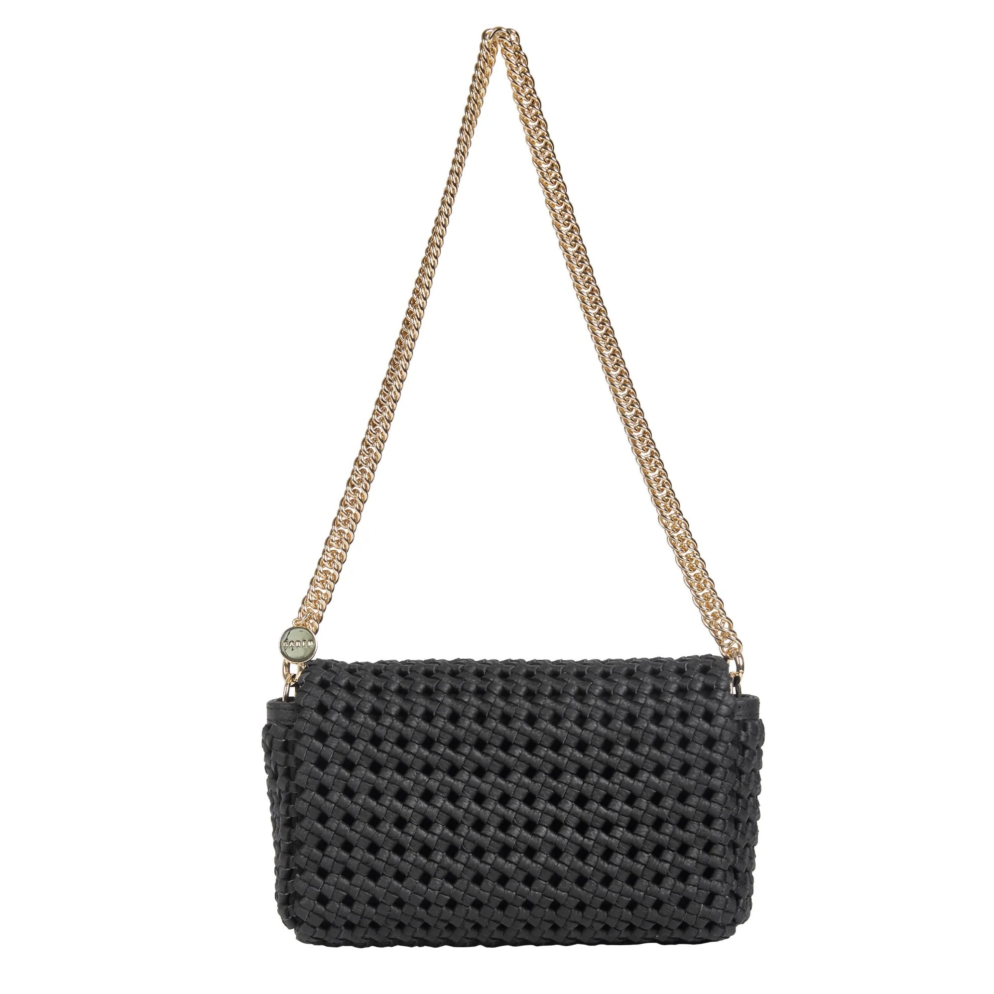 Saben - Milla Shoulder Bag - Black Fine Braid