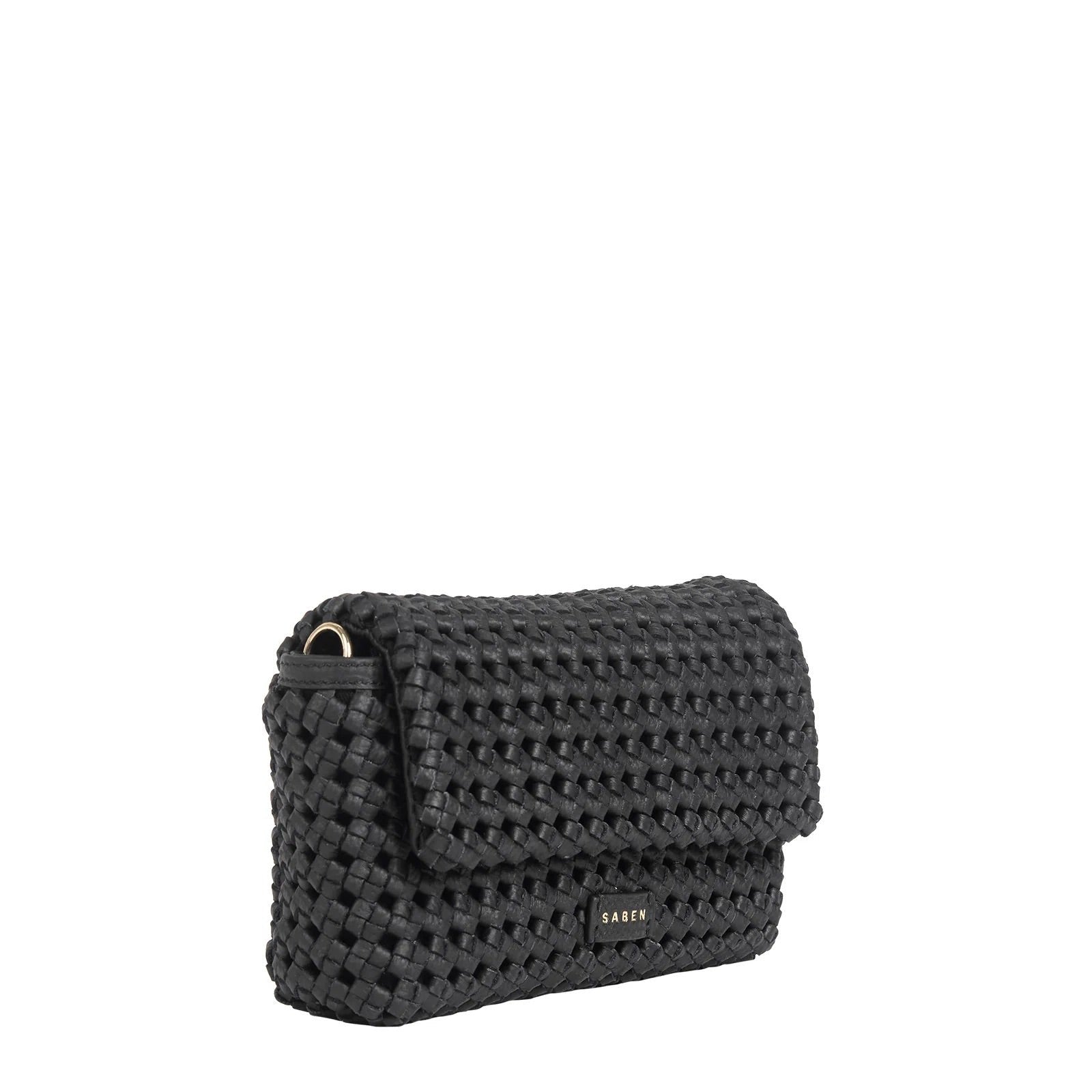 Saben - Milla Shoulder Bag - Black Fine Braid