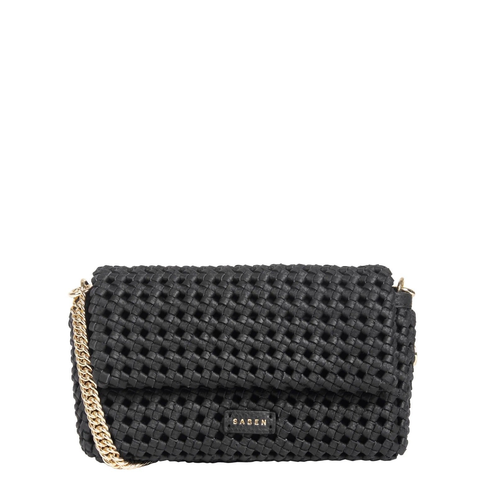 Saben - Milla Shoulder Bag - Black Fine Braid