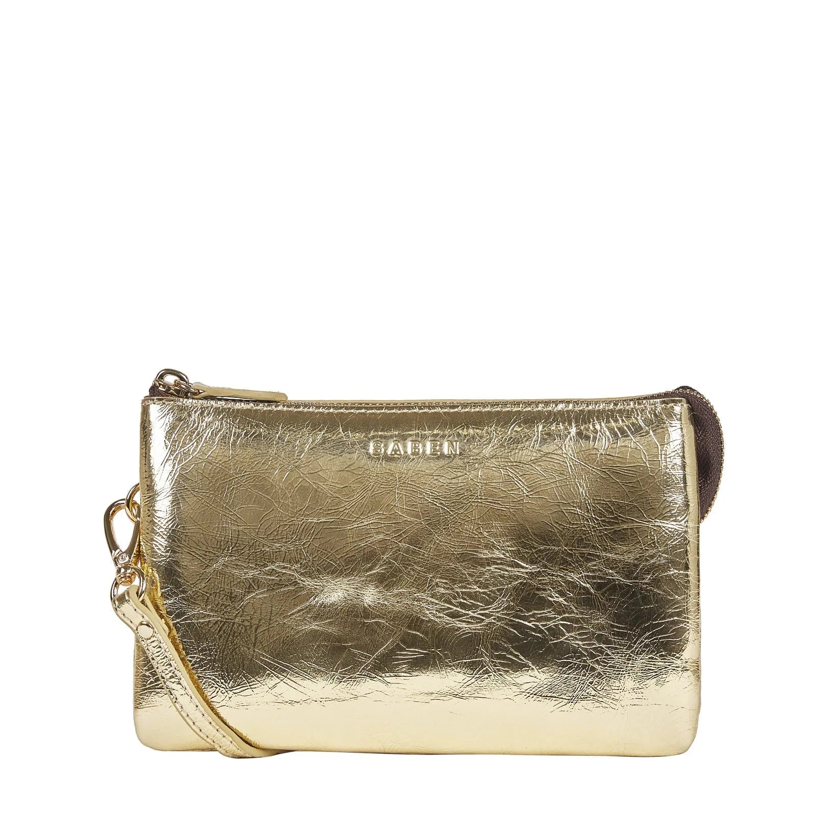 Saben - Tilly Cross Body - Light Gold Crinkle