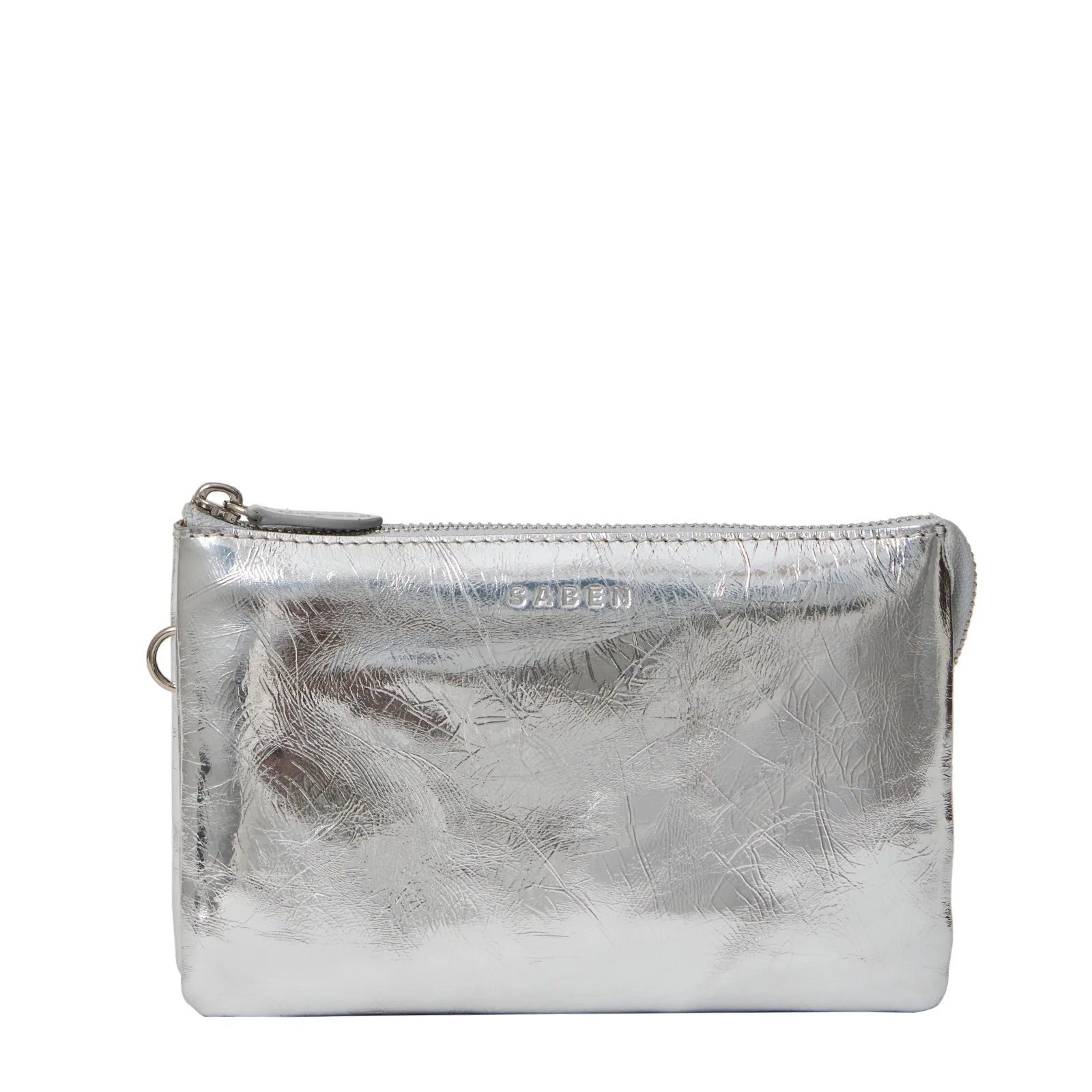 Saben - Tilly Cross Body - Silver Crinkle