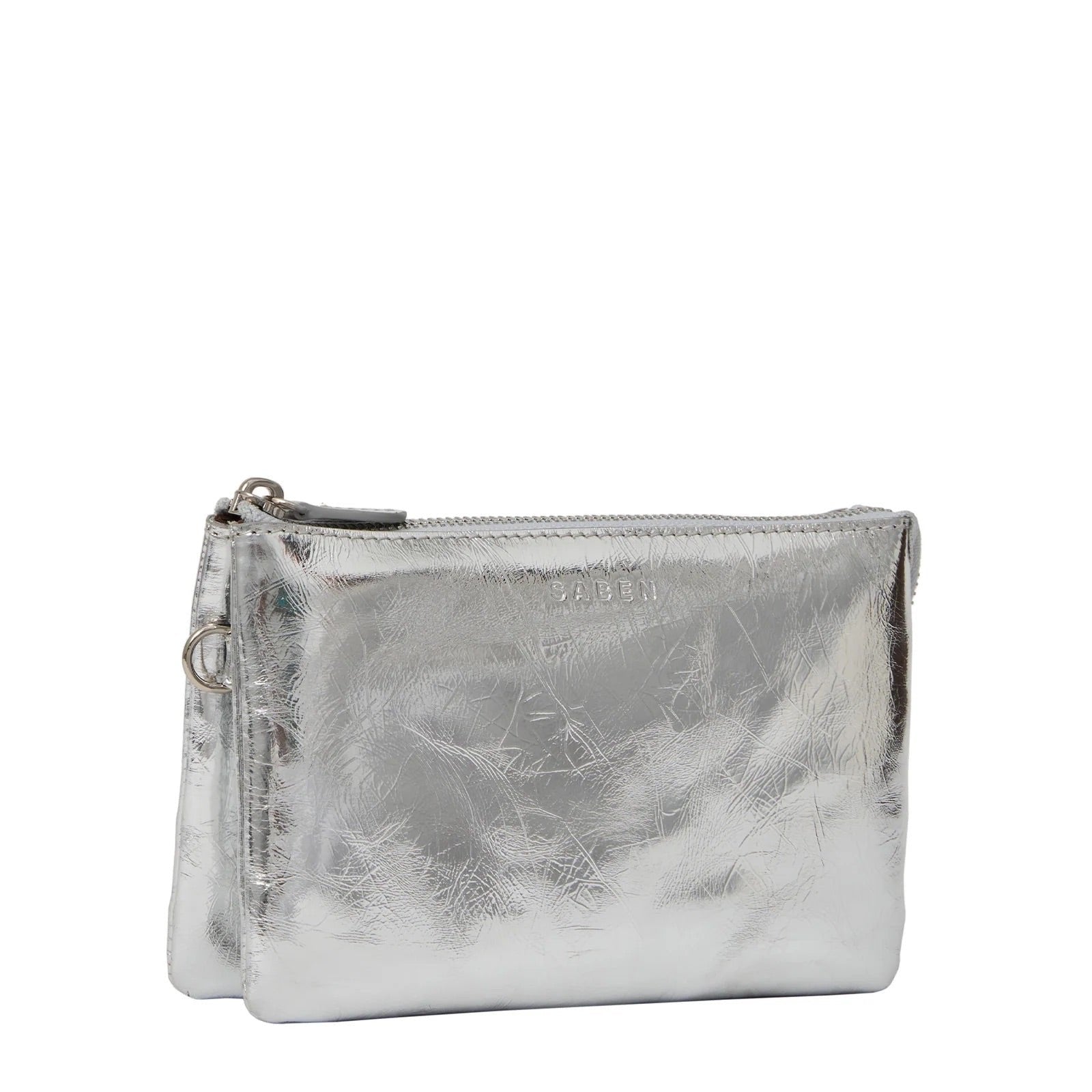 Saben - Tilly Cross Body - Silver Crinkle